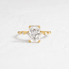 Distance Ring, Radiant Cut (14k Yellow Gold)