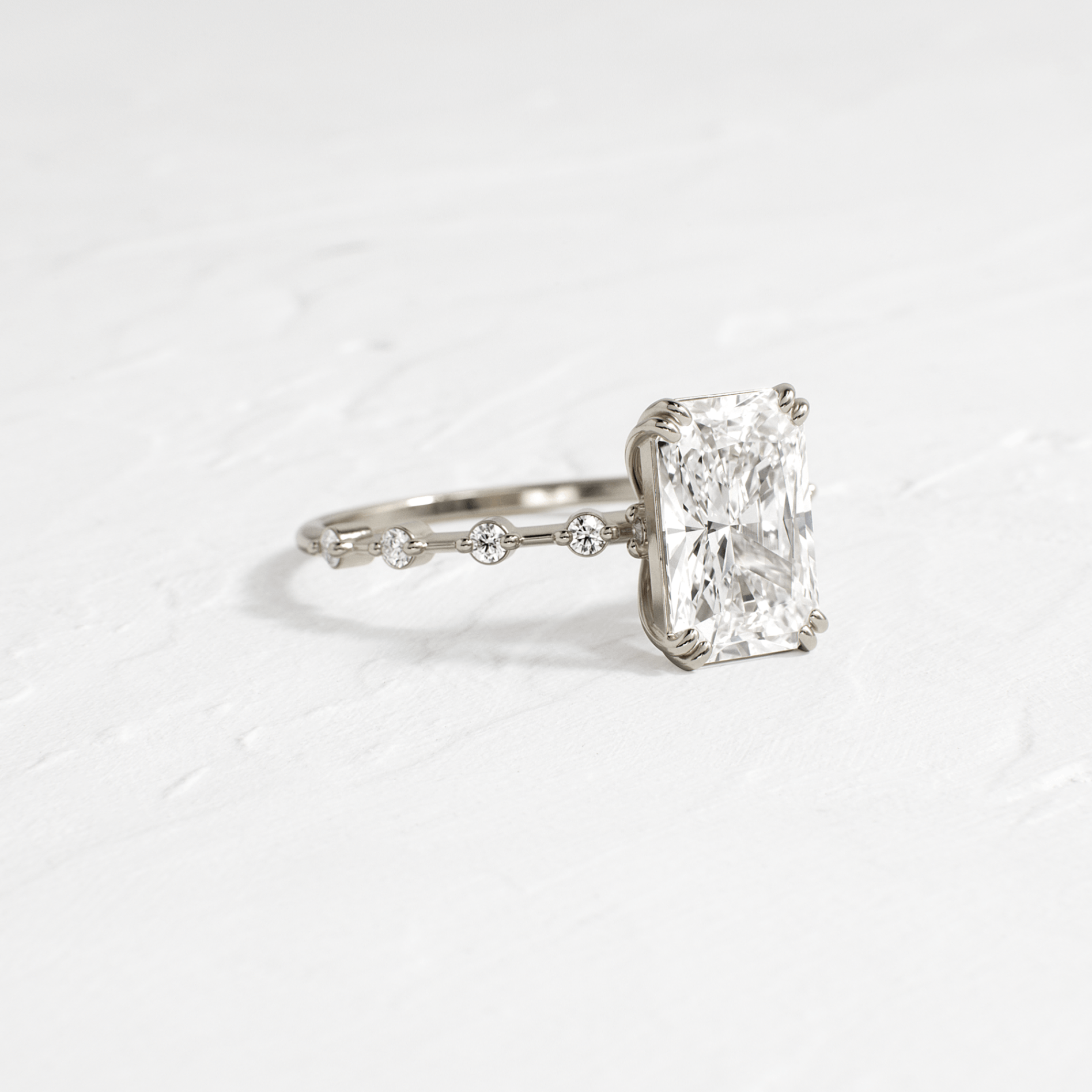 Distance Ring, Radiant Cut – Melanie Casey