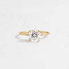 Fringes Ring, Round Cut (14k Yellow Gold)