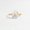 To A Flame Ring, Pear Cut (14k Yellow Gold)