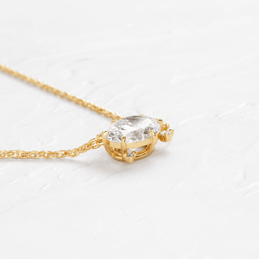 To A Flame Necklace, Oval Cut | Melanie Casey