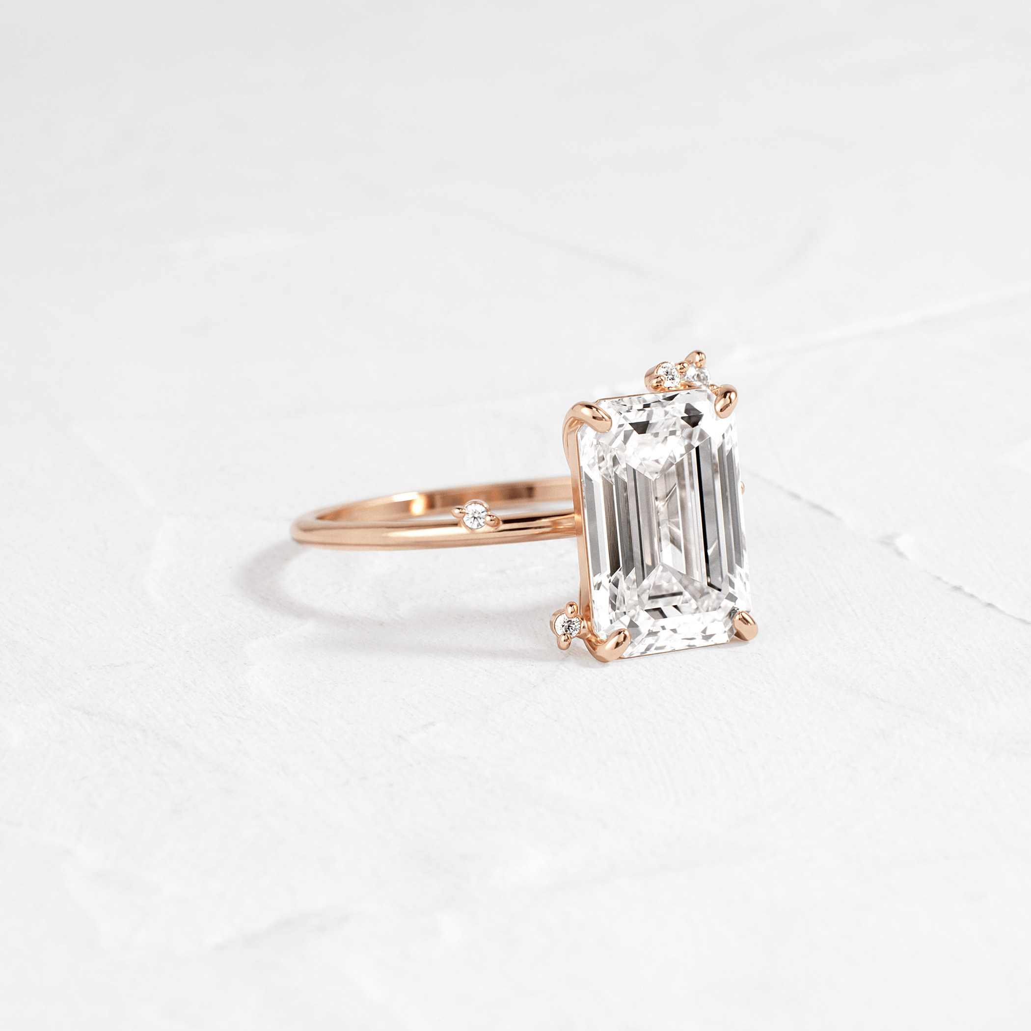 To A Flame Ring, Emerald Cut | Melanie Casey Fine Jewelry