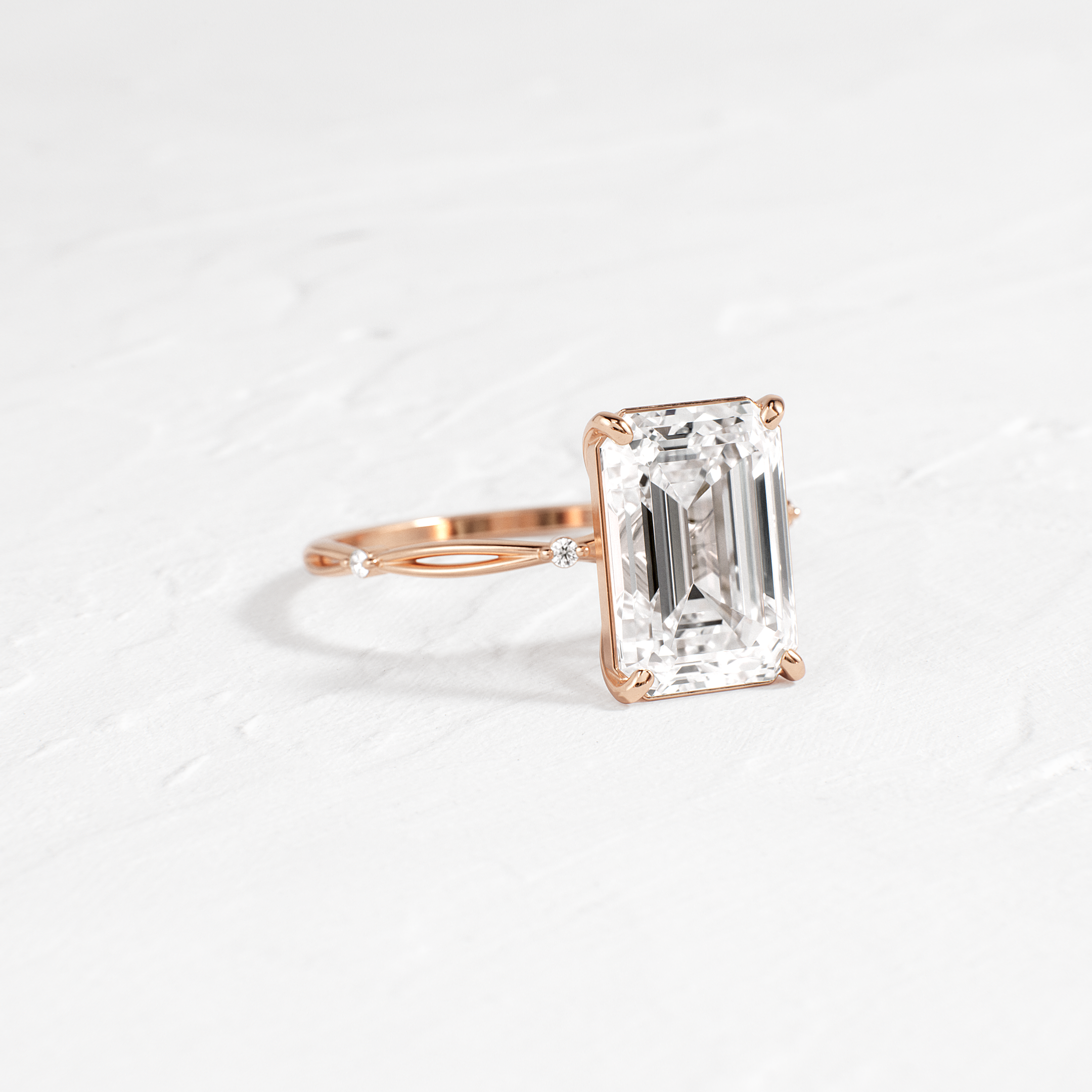 Hillside Ring, Emerald Cut - Melanie Casey