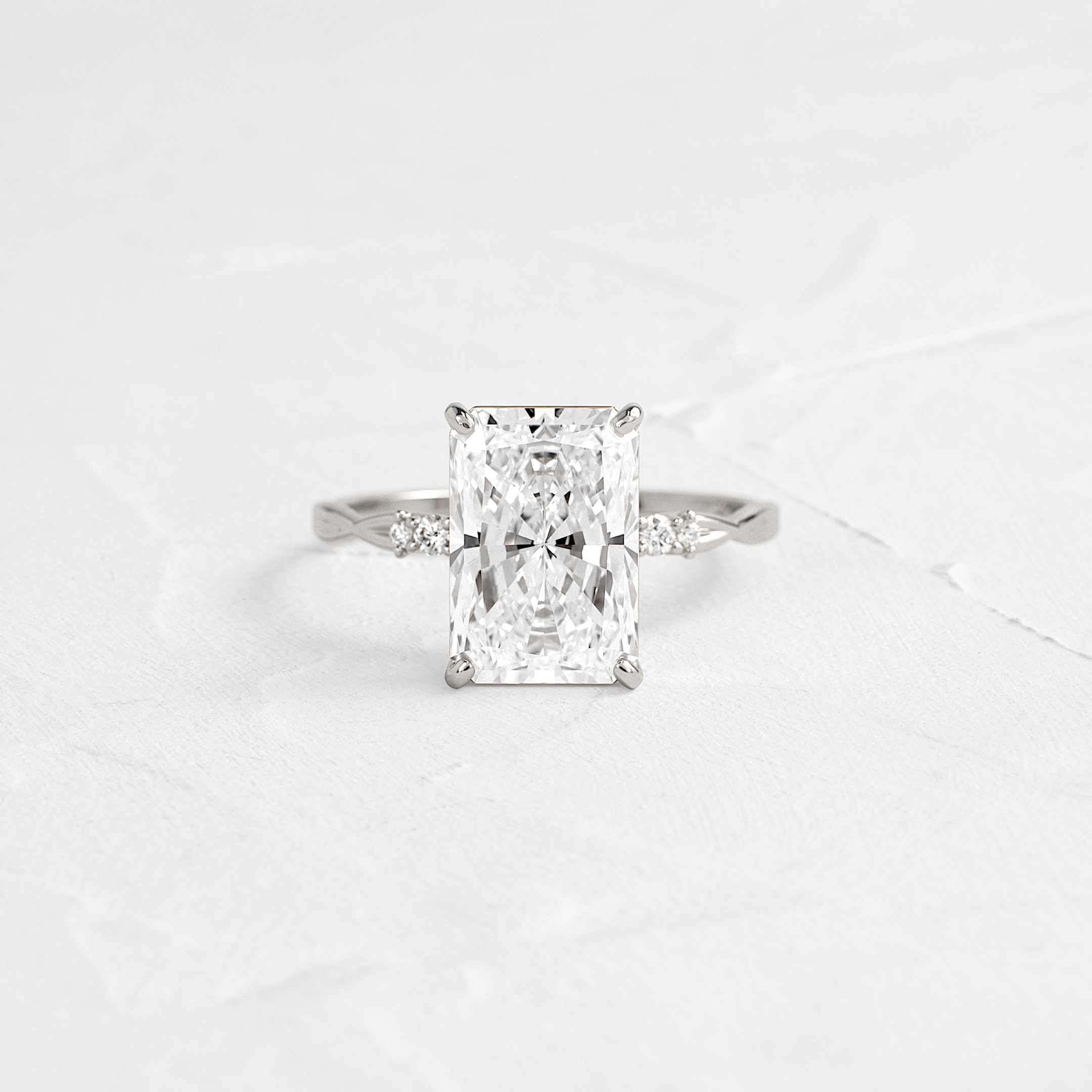 Trestle Ring, Radiant Cut - Melanie Casey