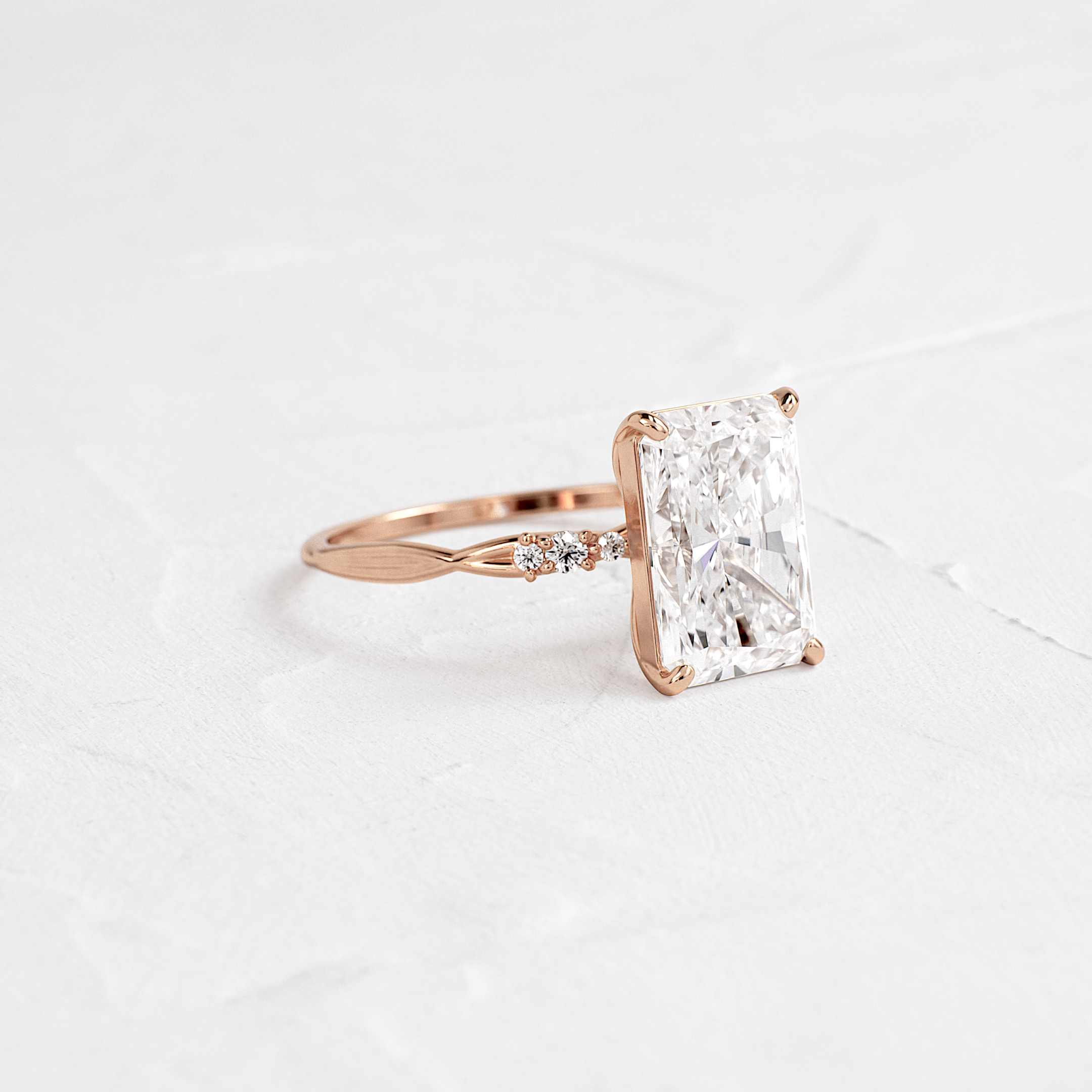Trestle Ring, Radiant Cut - Melanie Casey