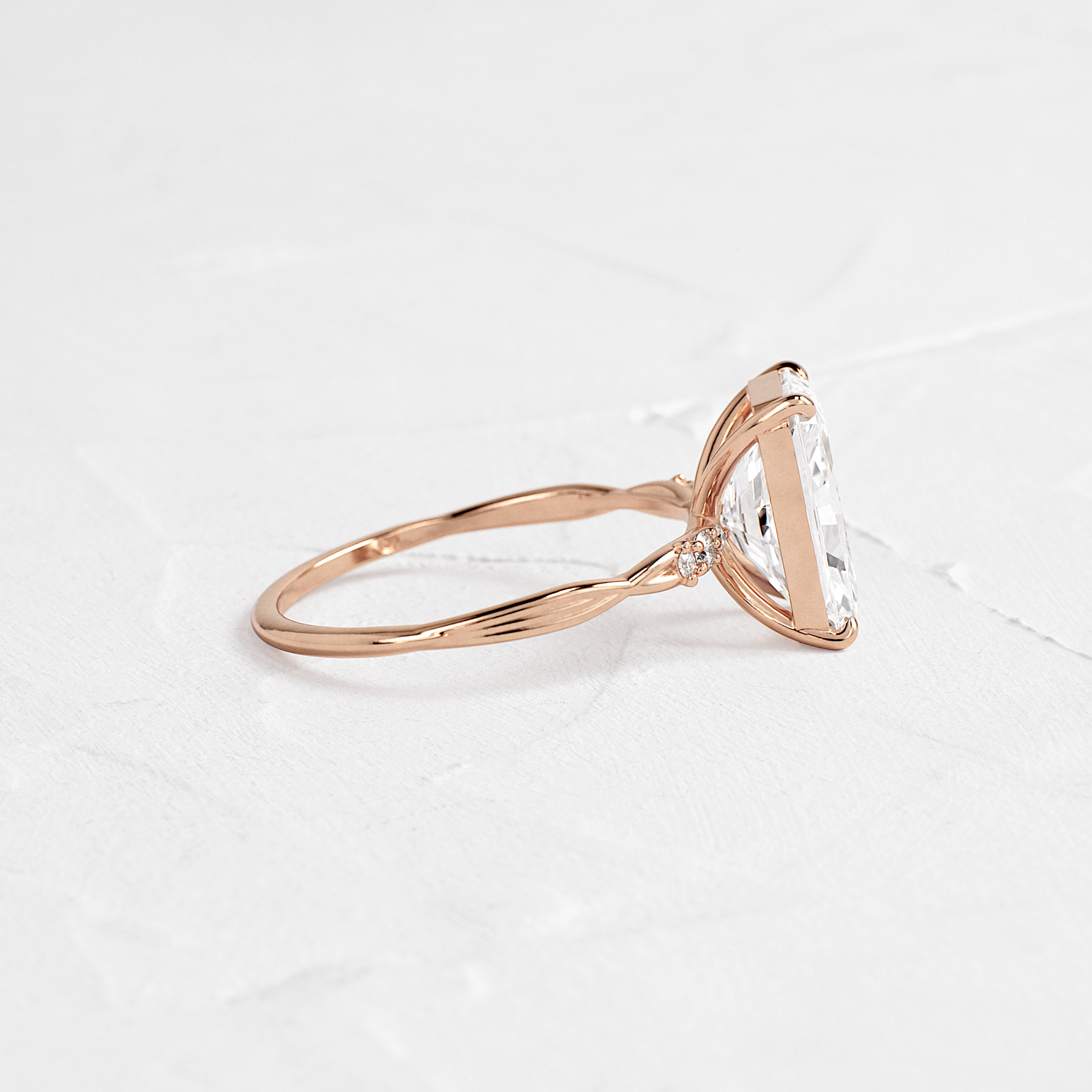 Trestle Ring, Radiant Cut - Melanie Casey