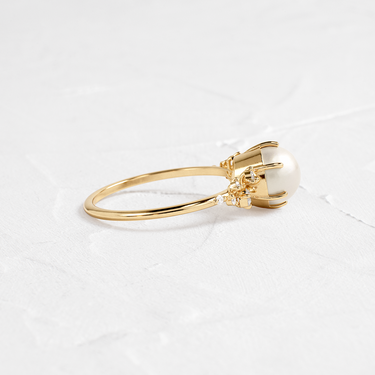 Snowdrift Ring, Akoya Pearl | Melanie Casey Fine Jewelry