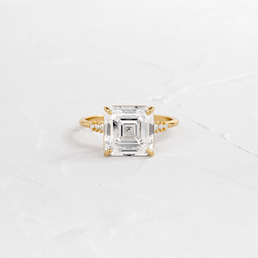 Poppy Seed Ring, Asscher Cut | Handcrafted Diamond Engagement Ring