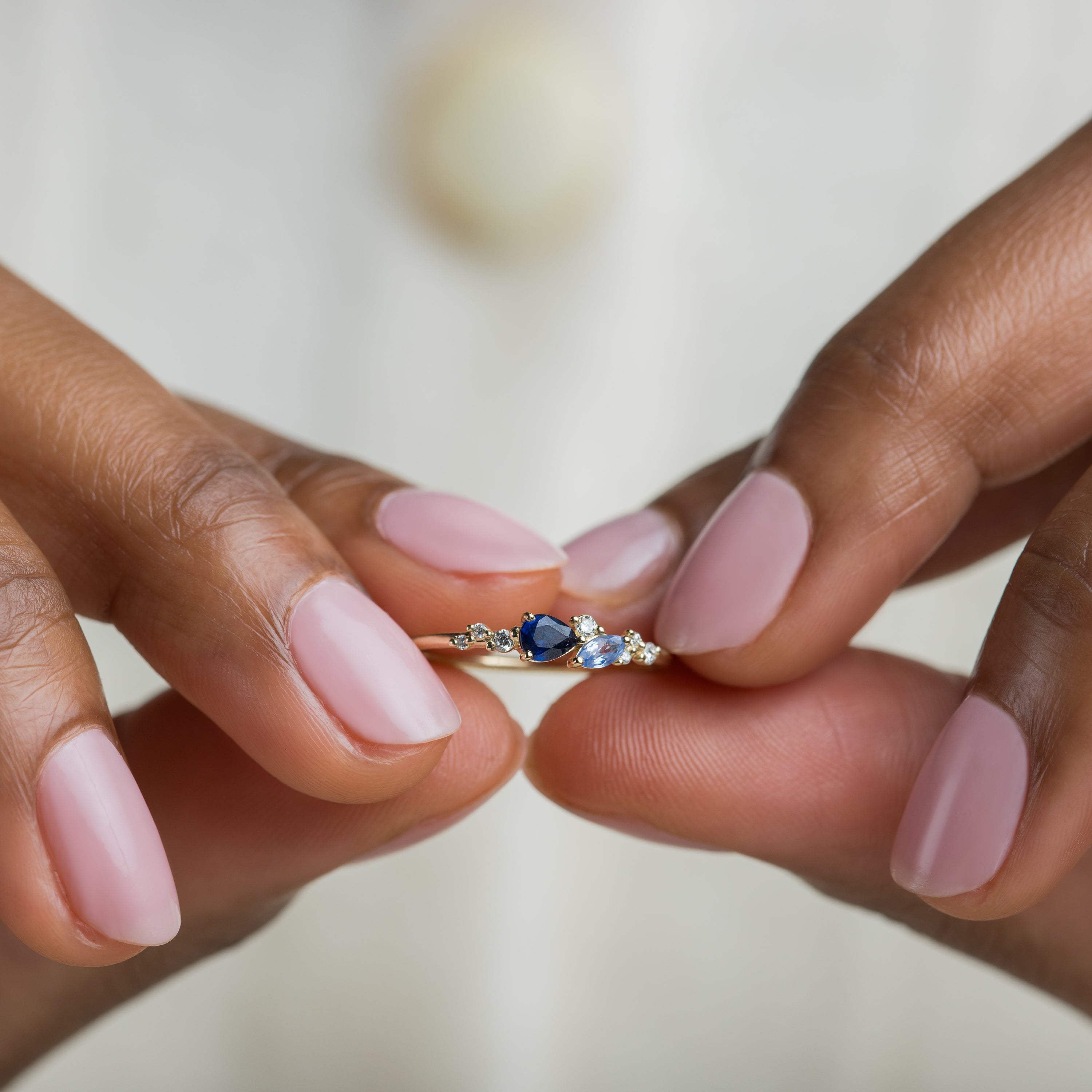 Rivulet Ring in Blue Sapphire | Melanie Casey Fine Jewelry