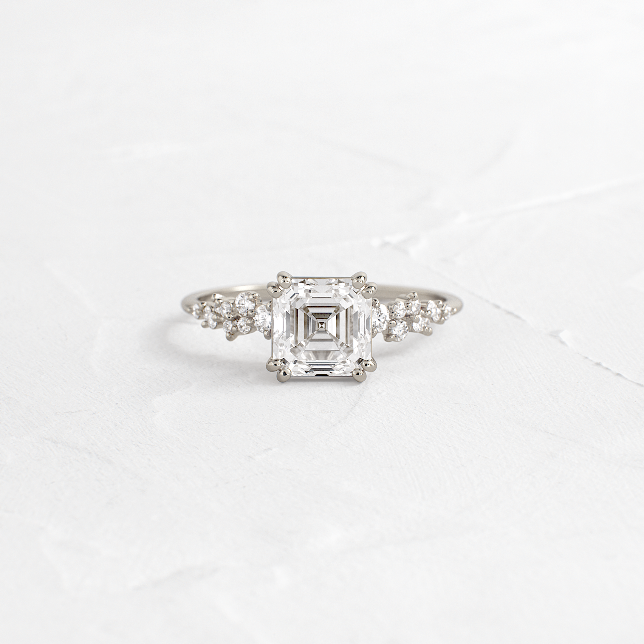 On The Horizon Ring, Asscher Cut | Melanie Casey Jewelry