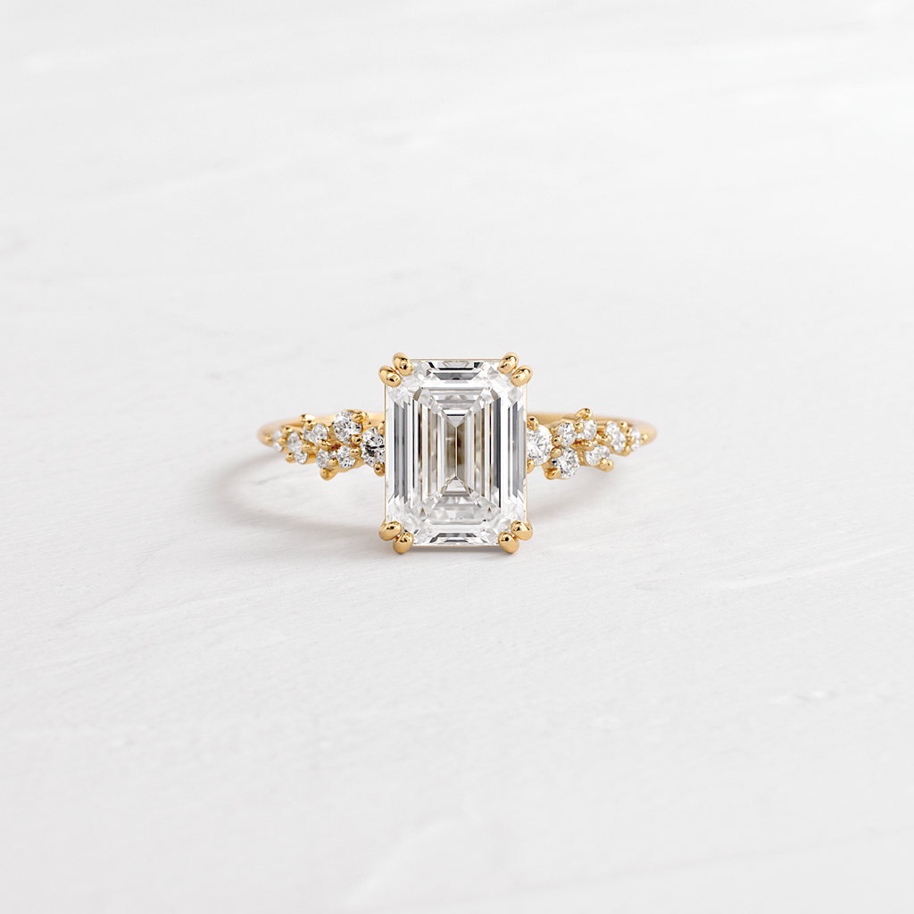 On The Horizon Ring, Emerald Cut | Melanie Casey Jewelry