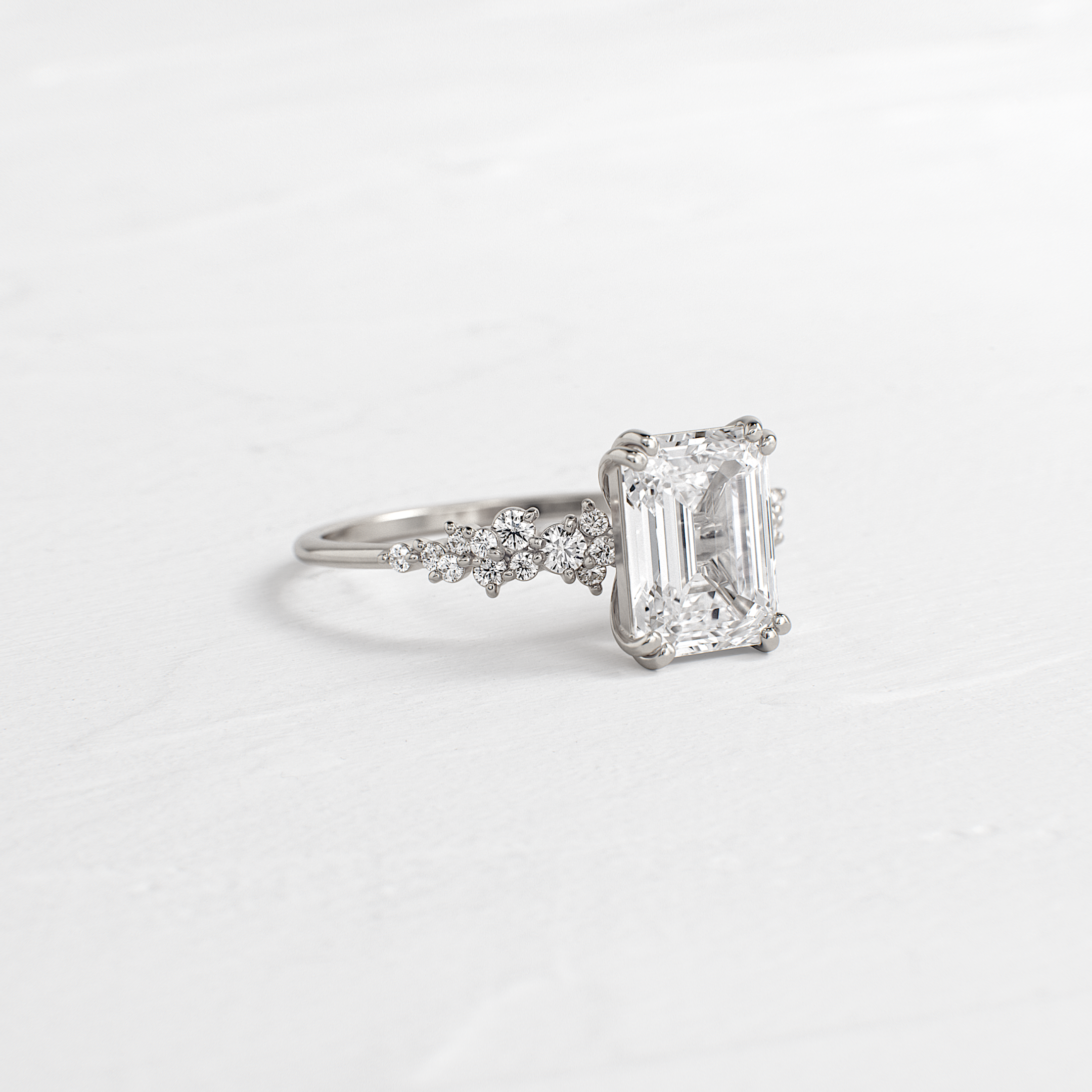 On The Horizon Ring, Emerald Cut | Melanie Casey Jewelry