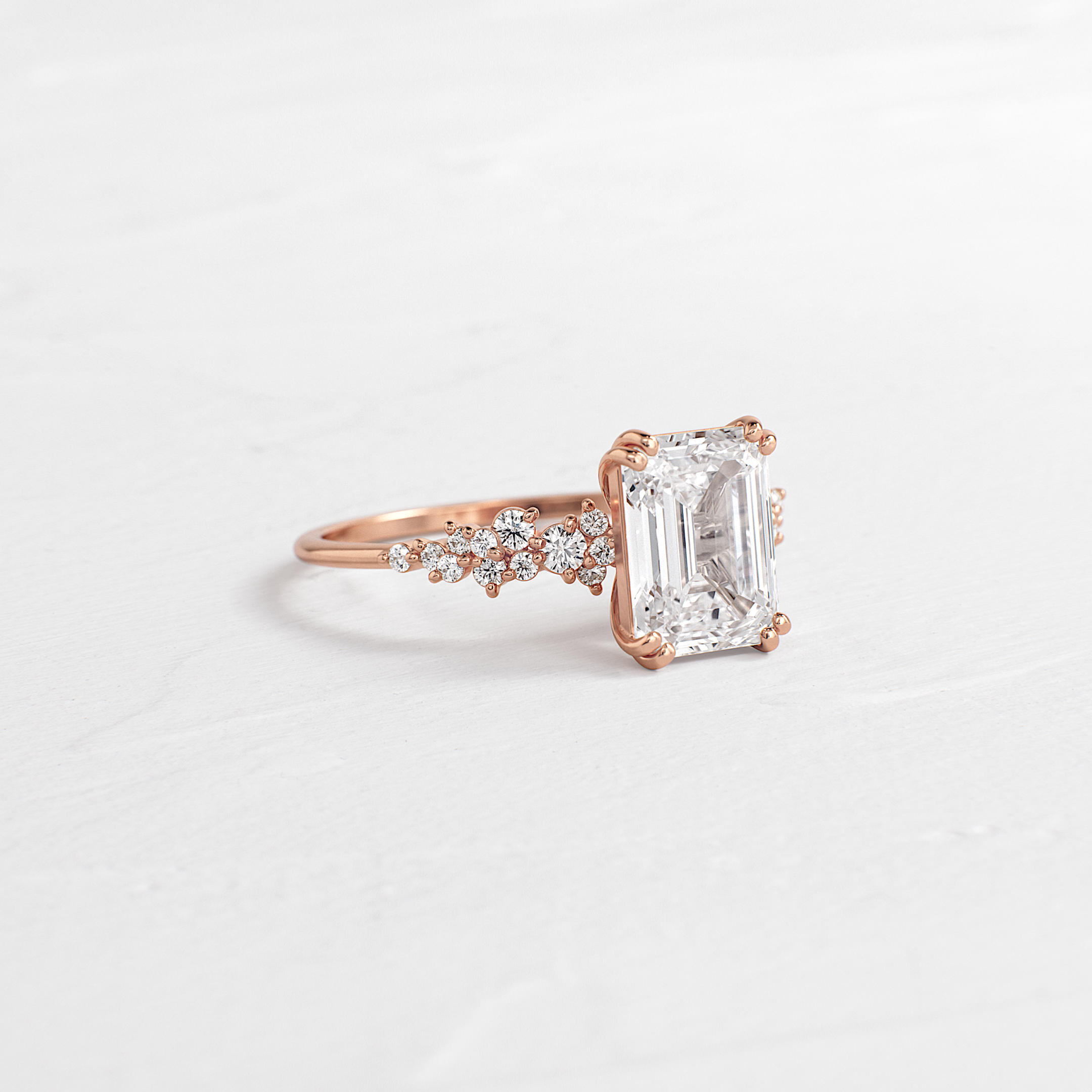 On The Horizon Ring, Emerald Cut | Melanie Casey Jewelry