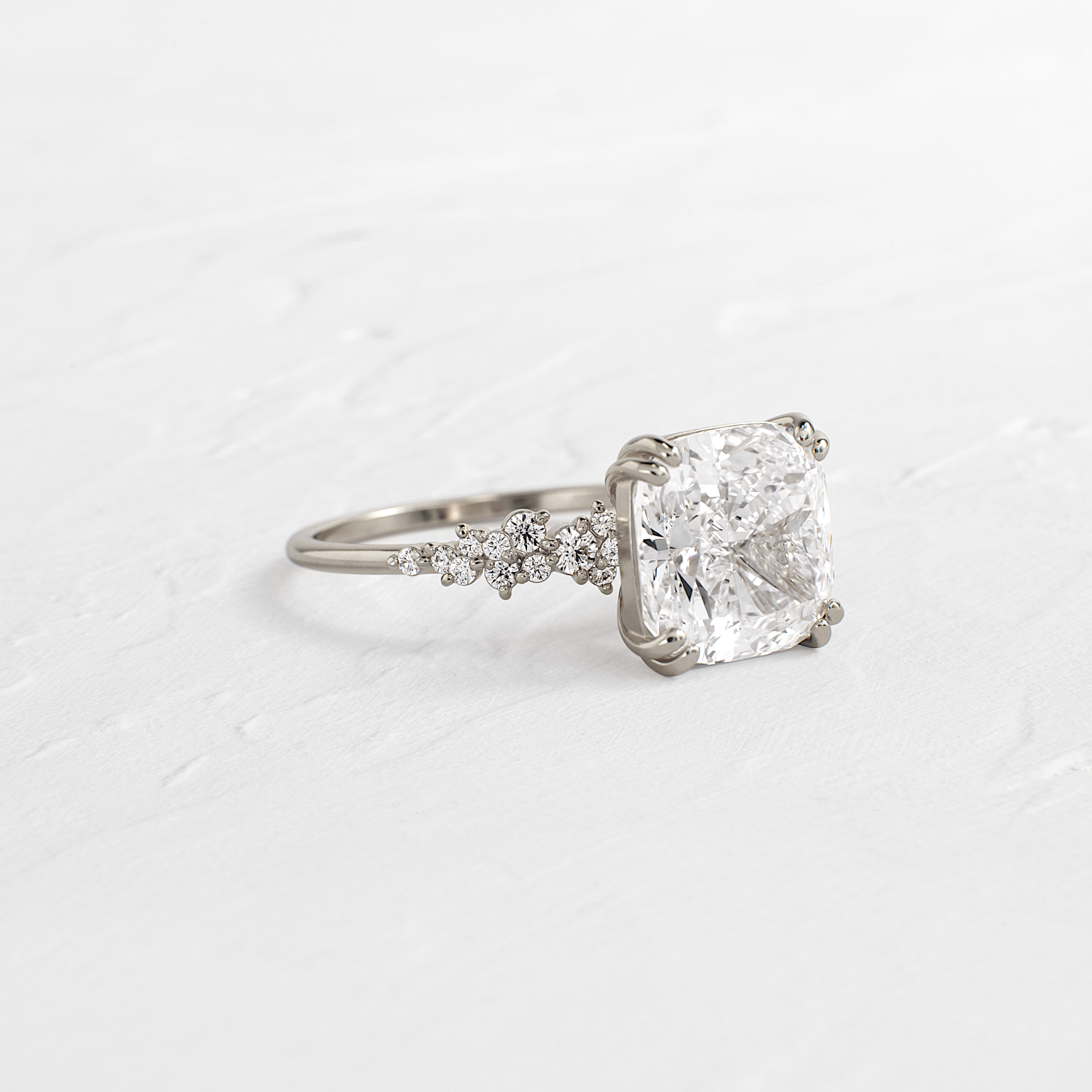 On The Horizon Ring, Cushion Cut | Melanie Casey Jewelry
