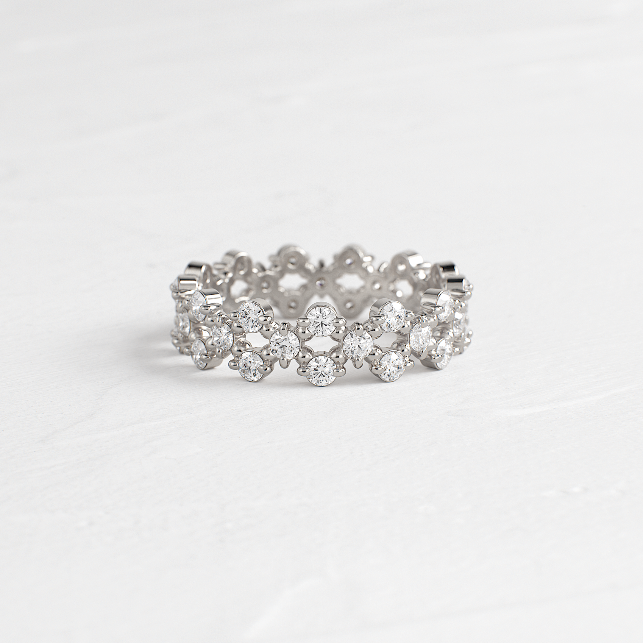 アクセサリー CDL EternityPierce Double Nesting Band | Melanie Casey Fine Jewelry