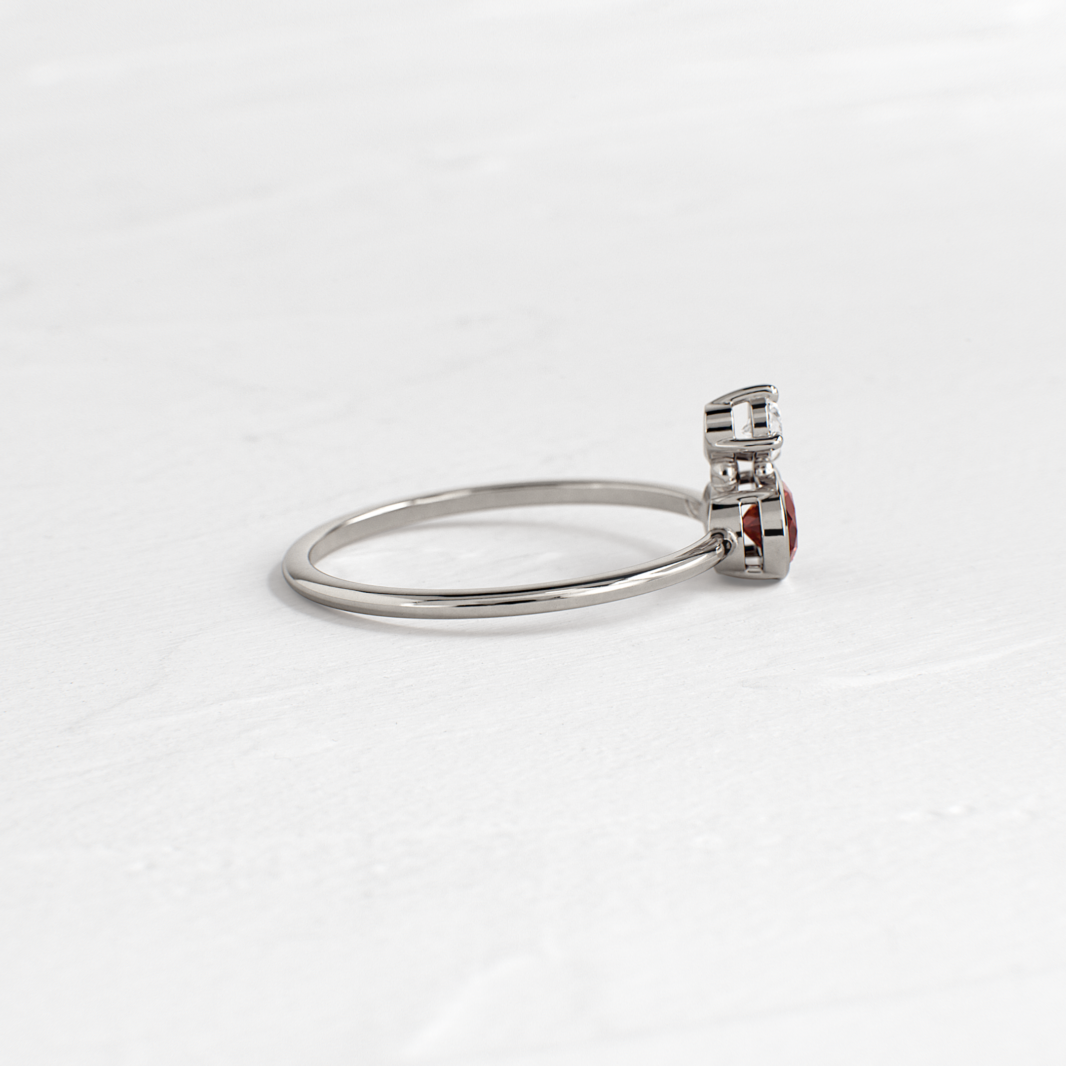 Littlefall Ring in Red Garnet | Melanie Casey Jewelry
