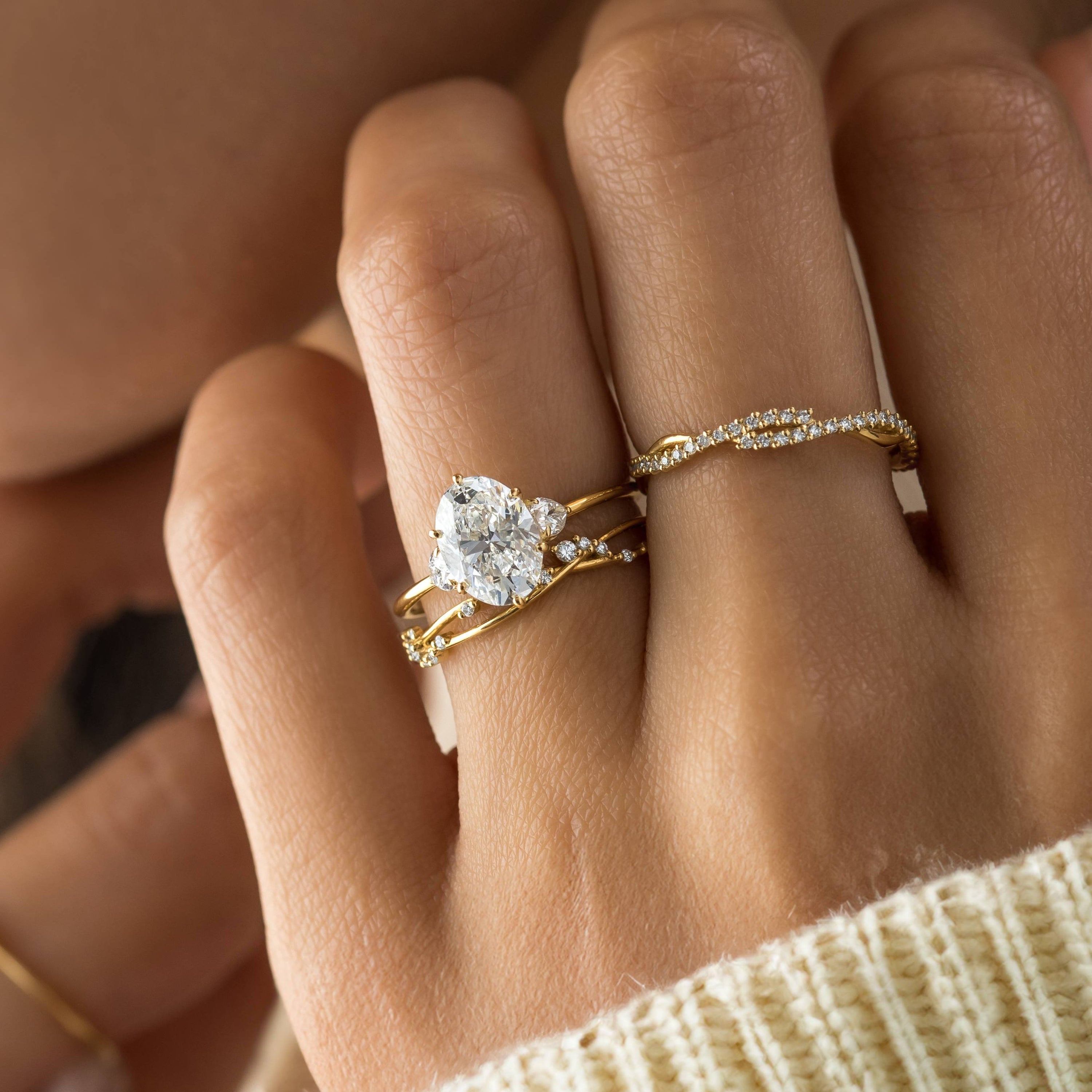 Duet Rings Duet Ring, Oval Cut | Melanie Casey Fine Jewelry