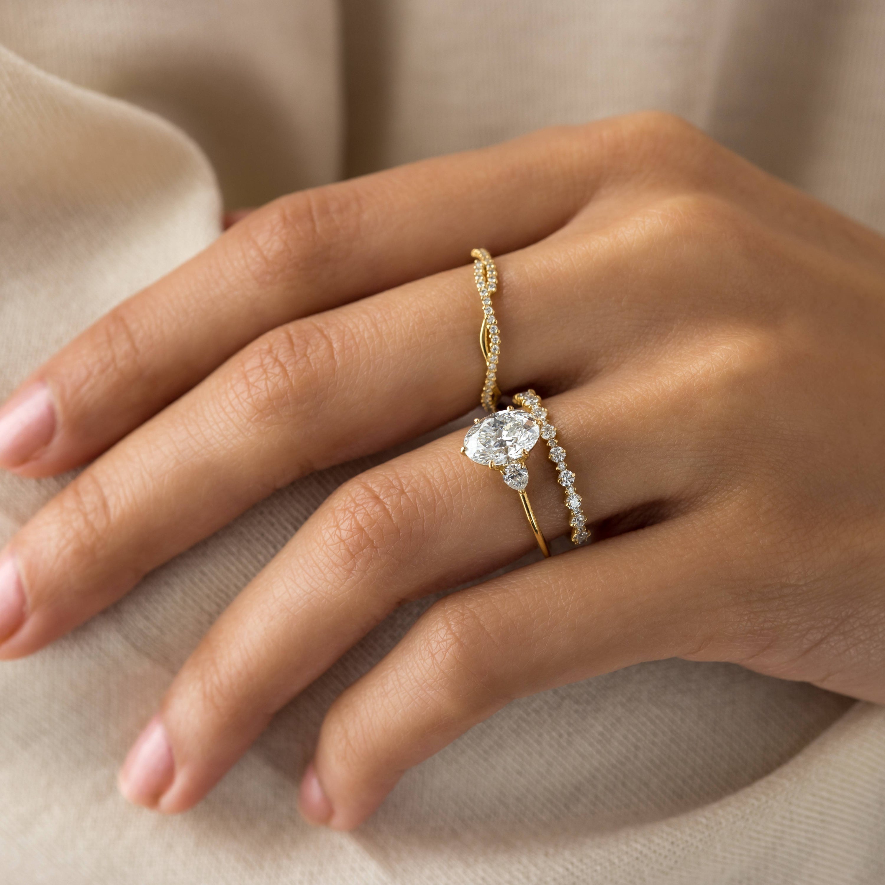 Duet Rings Duet Ring, Oval Cut | Melanie Casey Fine Jewelry