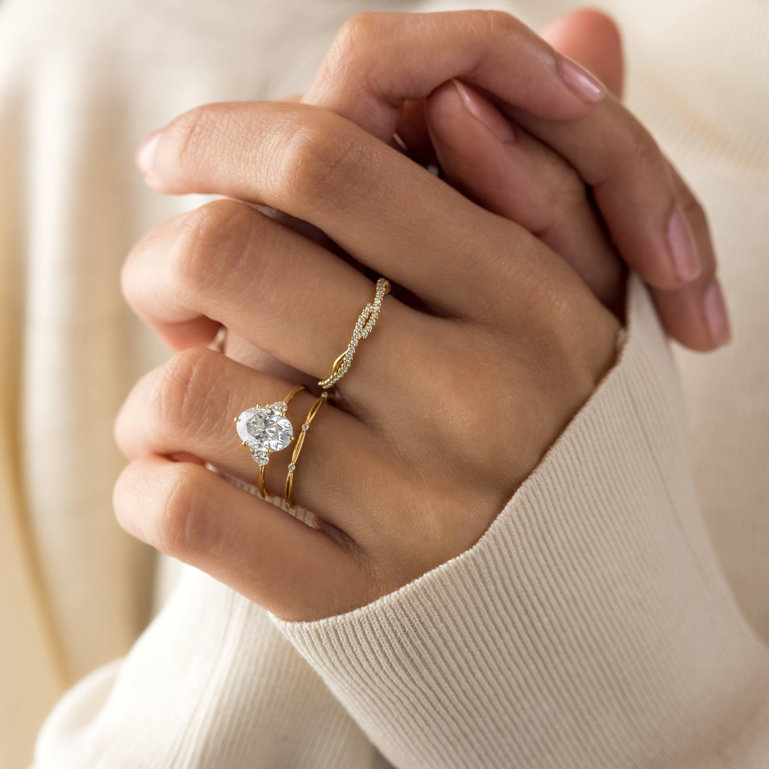 Duet Rings Duet Ring, Oval Cut | Melanie Casey Fine Jewelry