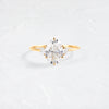 Duet Ring, 1.80ct. Oval Cut (14k Yellow Gold)
