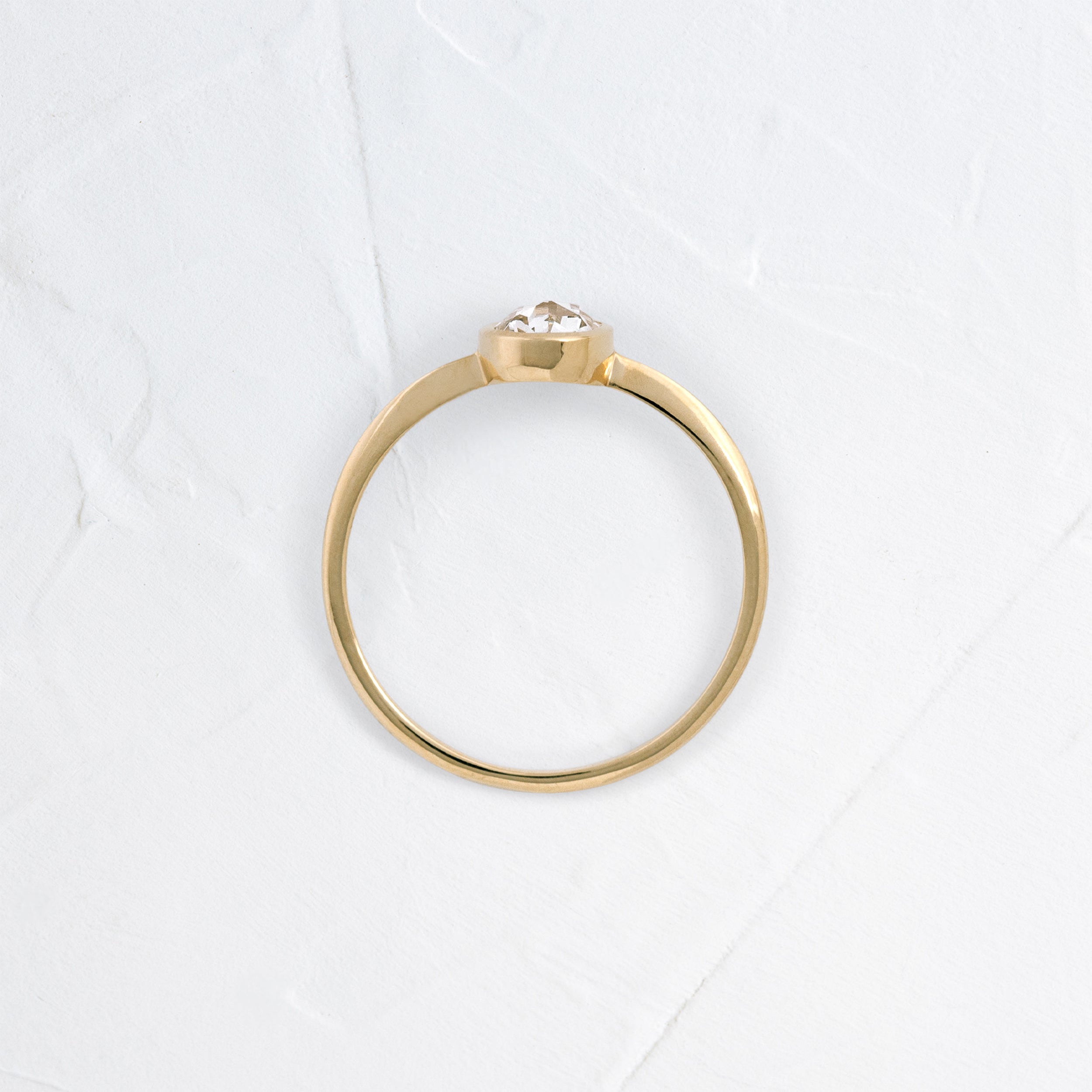 Cheval Ring, 0.46ct Natural Oval Rose Cut | Melanie Casey