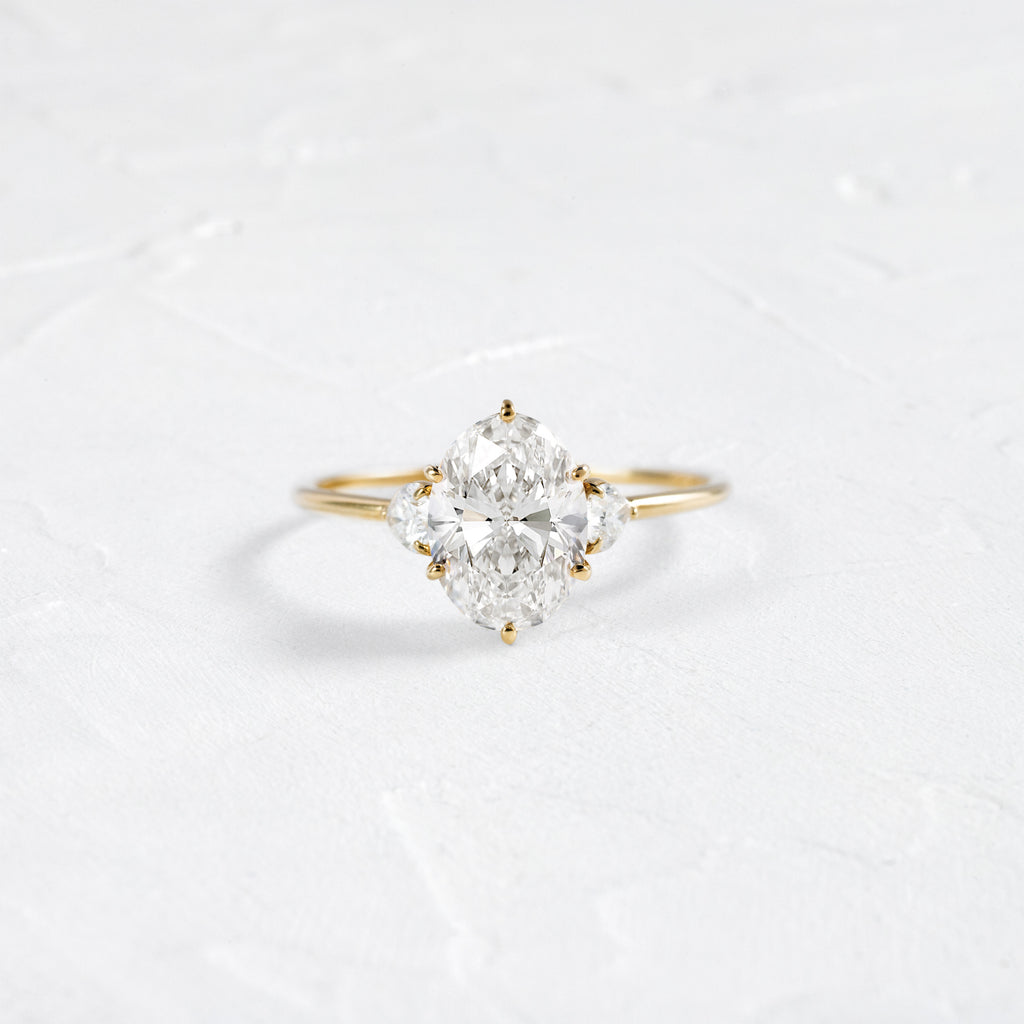 Duet Ring, 1.80ct. Natural Oval Cut