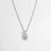 Atoll Necklace, Aquamarine - In Stock (14k White Gold)