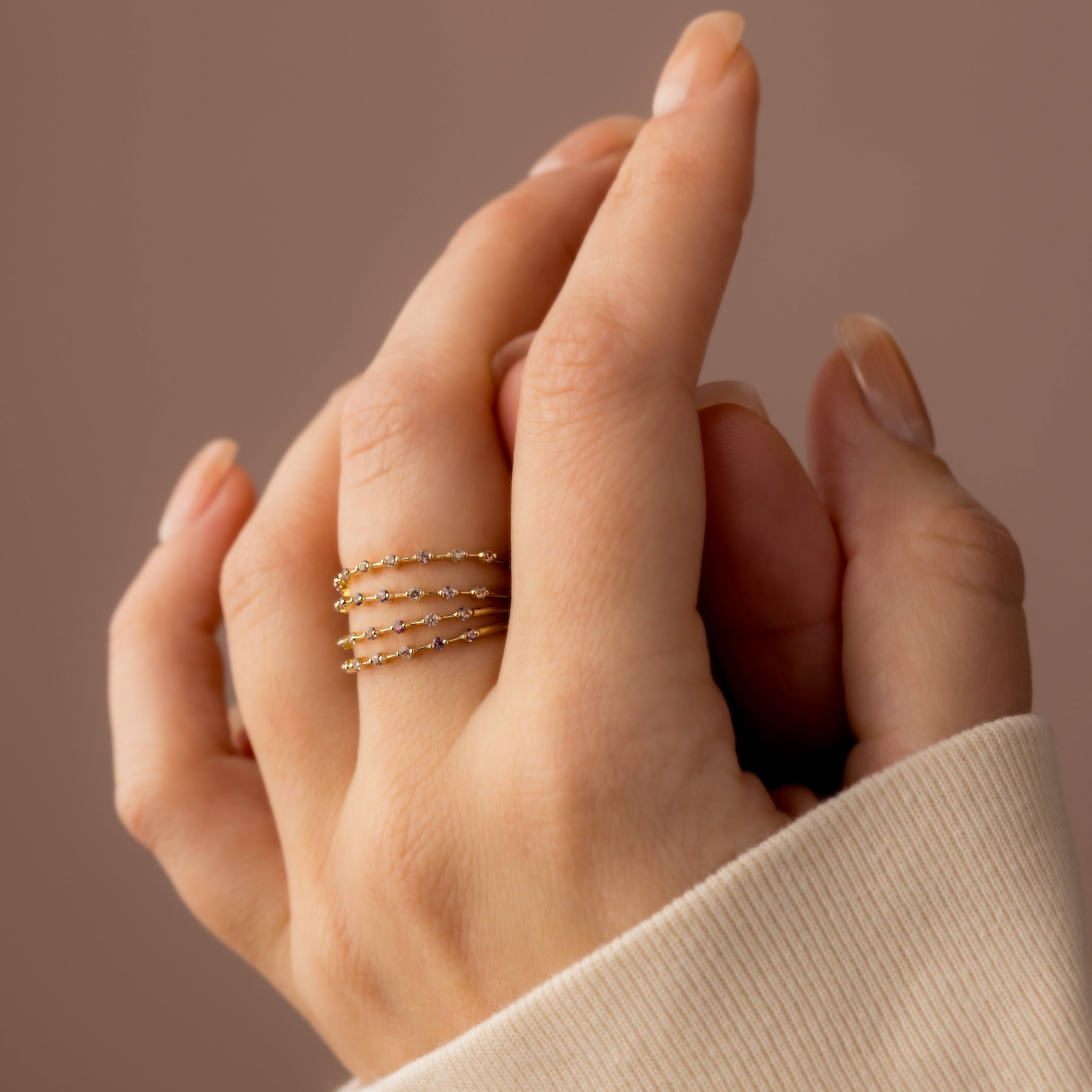 Petite Sapphire Distance Band in Sunset – Melanie Casey