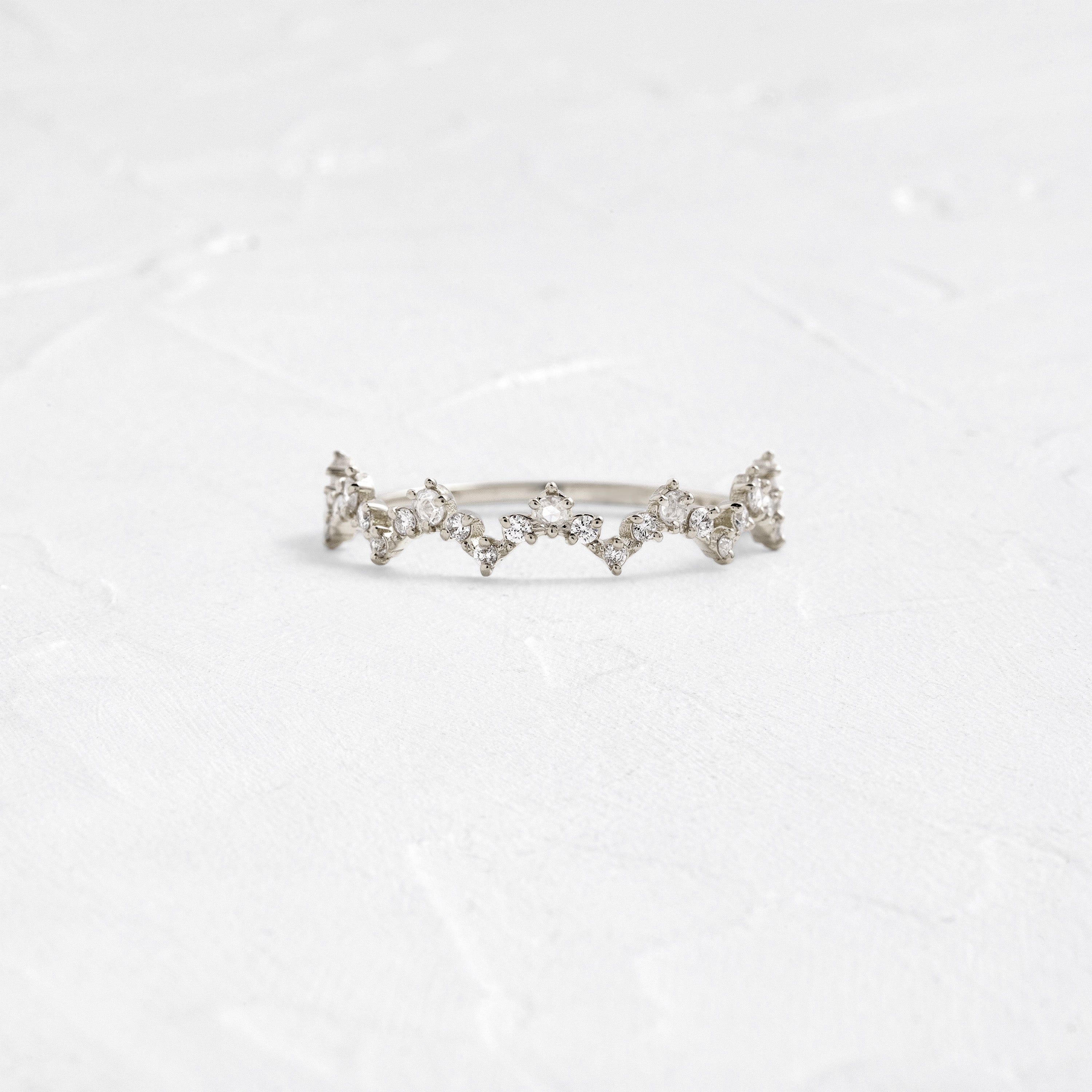 Lace Edge Ring | Stackable Wedding Band by Melanie Casey