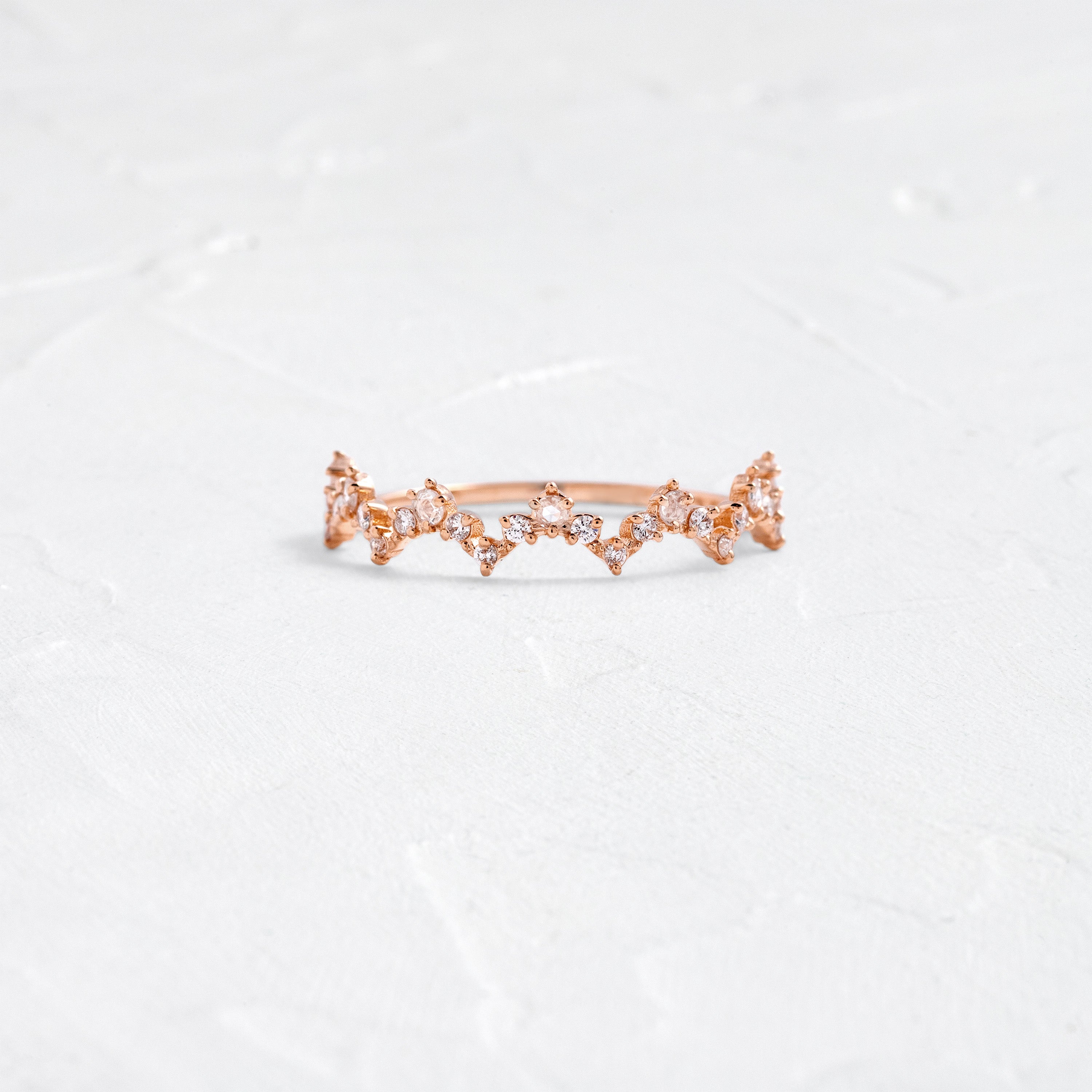 Lace Edge Ring | Stackable Wedding Band by Melanie Casey