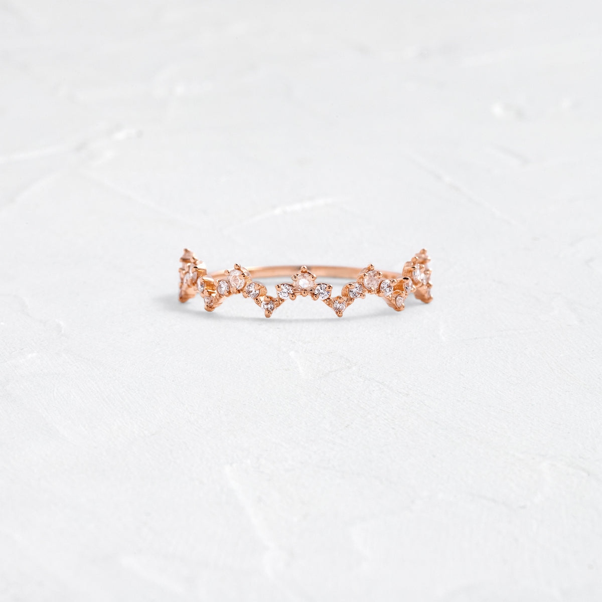 Lace Edge Ring | Stackable Wedding Band by Melanie Casey