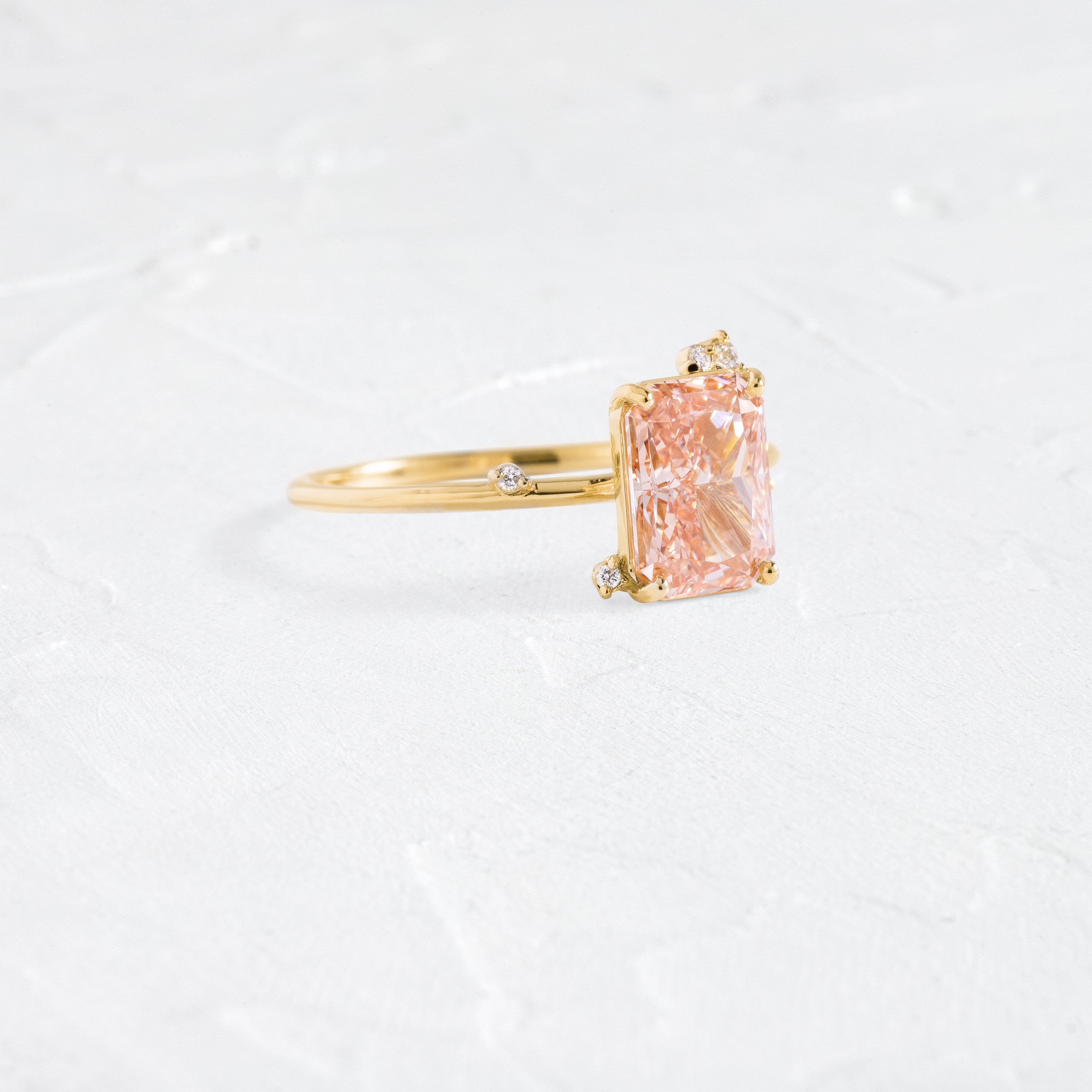 To A Flame Ring, 1.76ct. Lab-Grown Pink Diamond | Melanie Casey