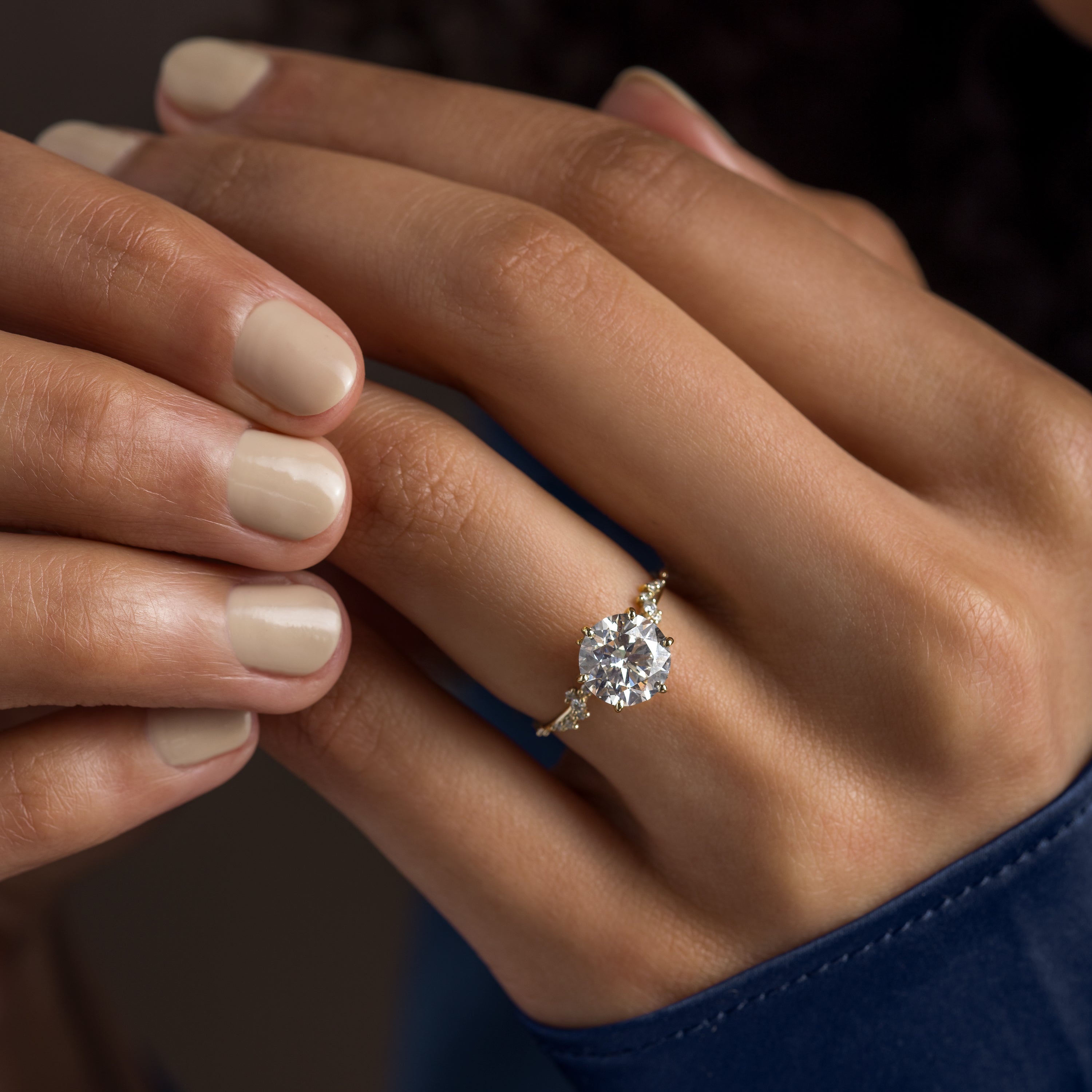 Wisteria Ring, Round Cut | Melanie Casey