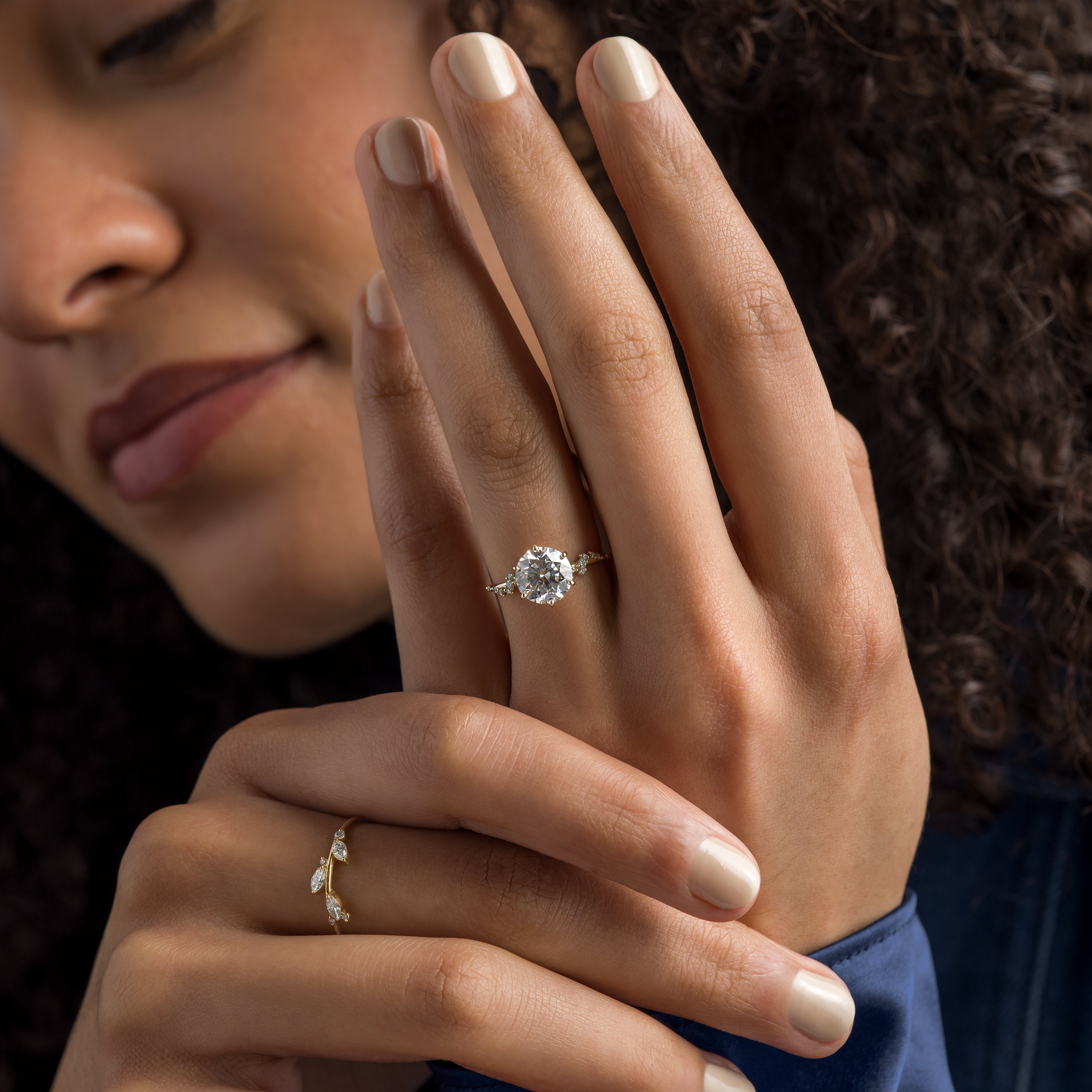 Wisteria Ring, Round Cut | Melanie Casey