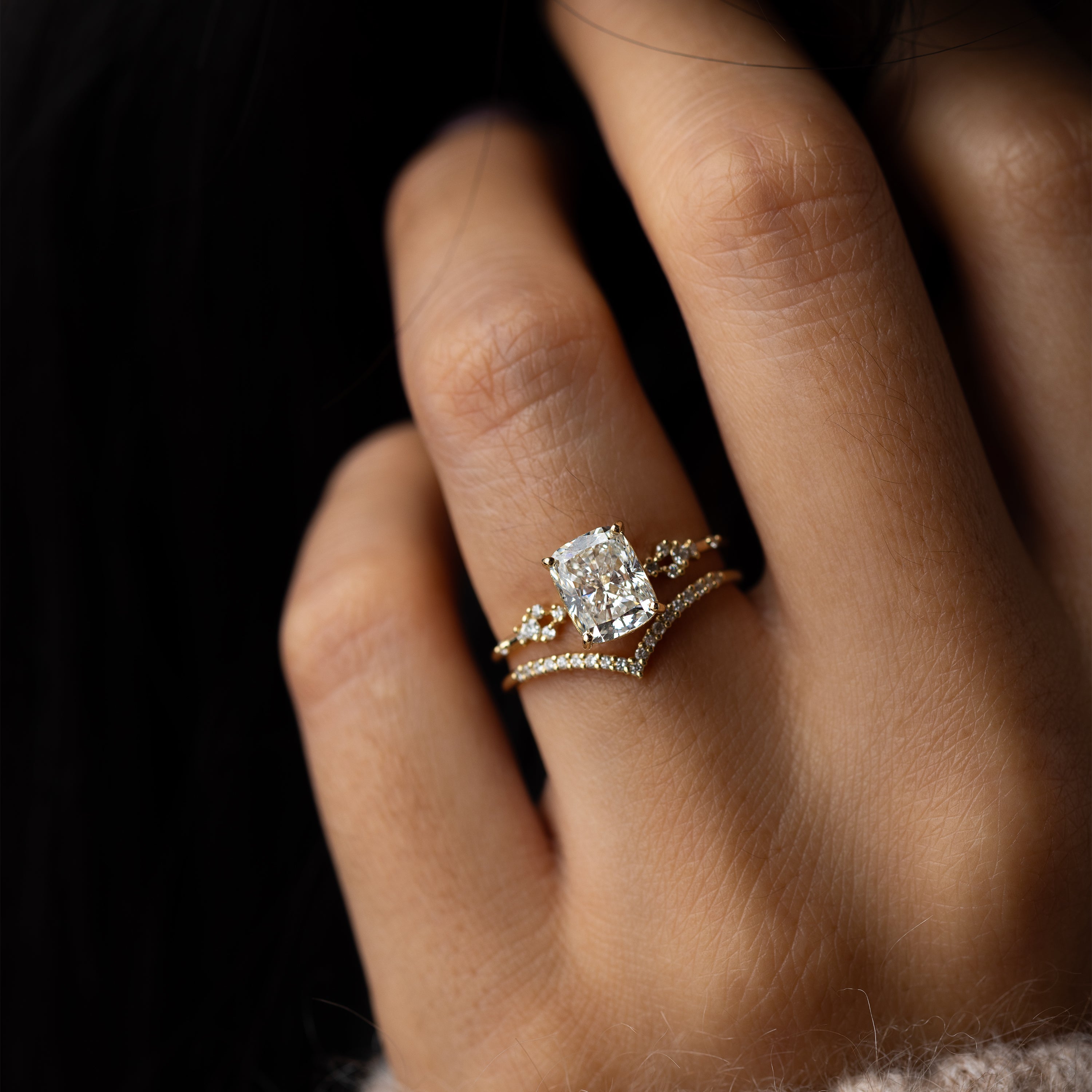 Myriad Ring, 1.55ct. Lab-Grown Cushion Cut | Melanie Casey Jewelry