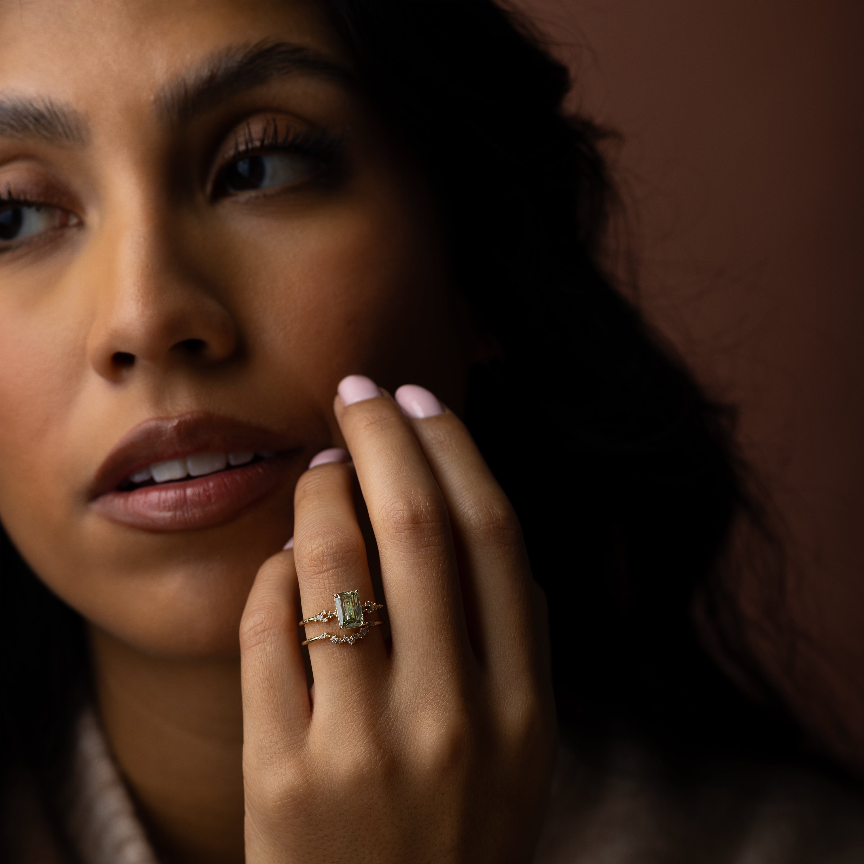 Myriad Ring, 1.53ct. Lab-Grown Green Diamond | Melanie Casey Jewelry