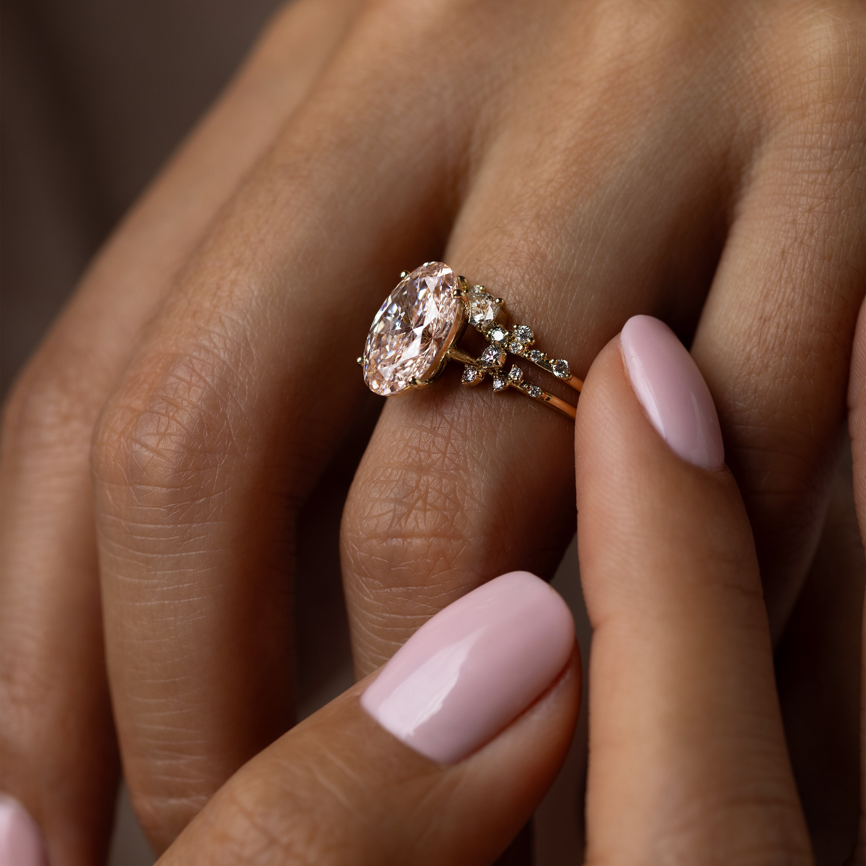 Snowdrift Ring, 3.08ct. Lab-Grown Pink Diamond | Melanie Casey