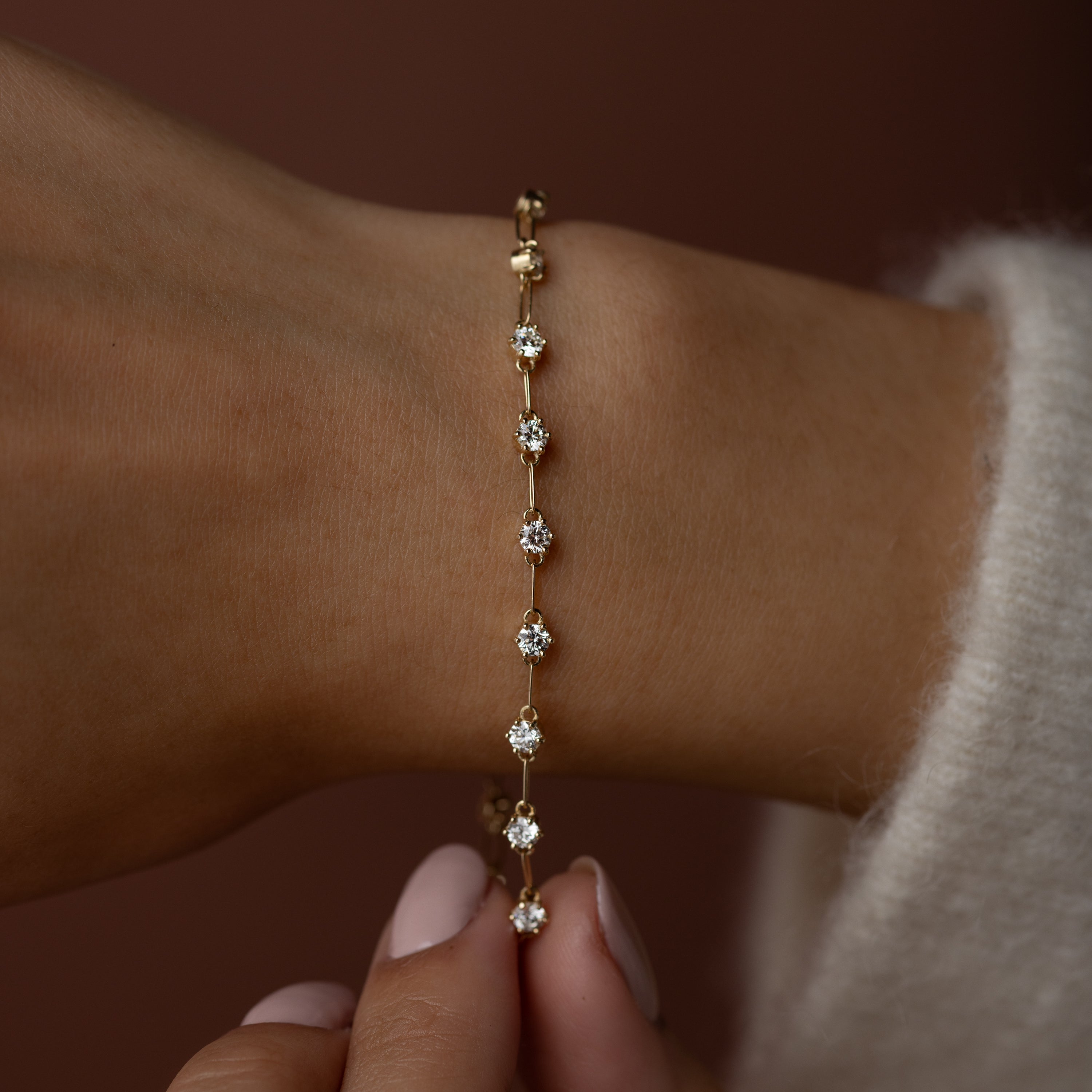Distance Tennis Bracelet, 1.8ctw | Melanie Casey Fine Jewelry