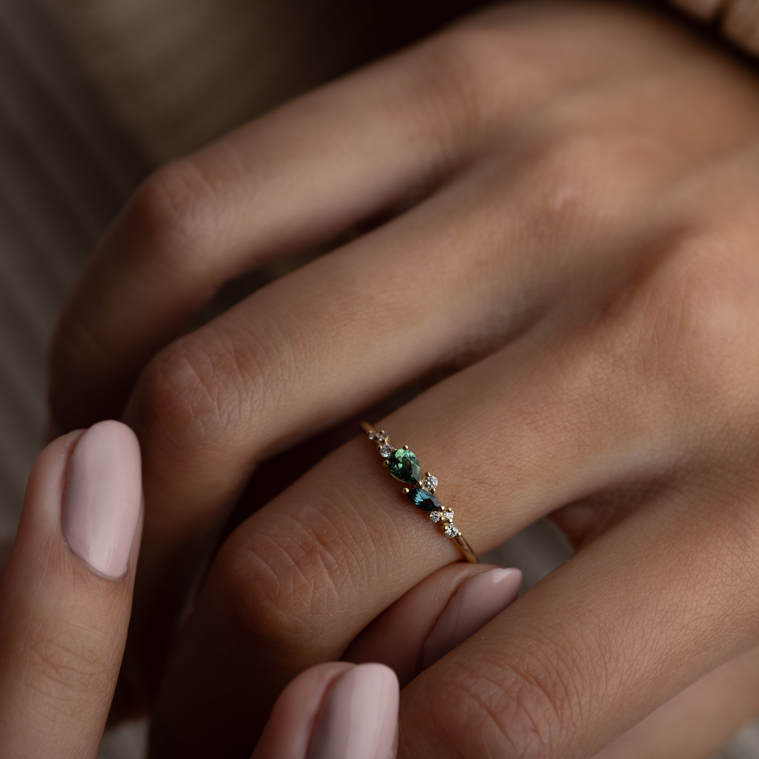 Rivulet Ring in Green | Melanie Casey Fine Jewelry