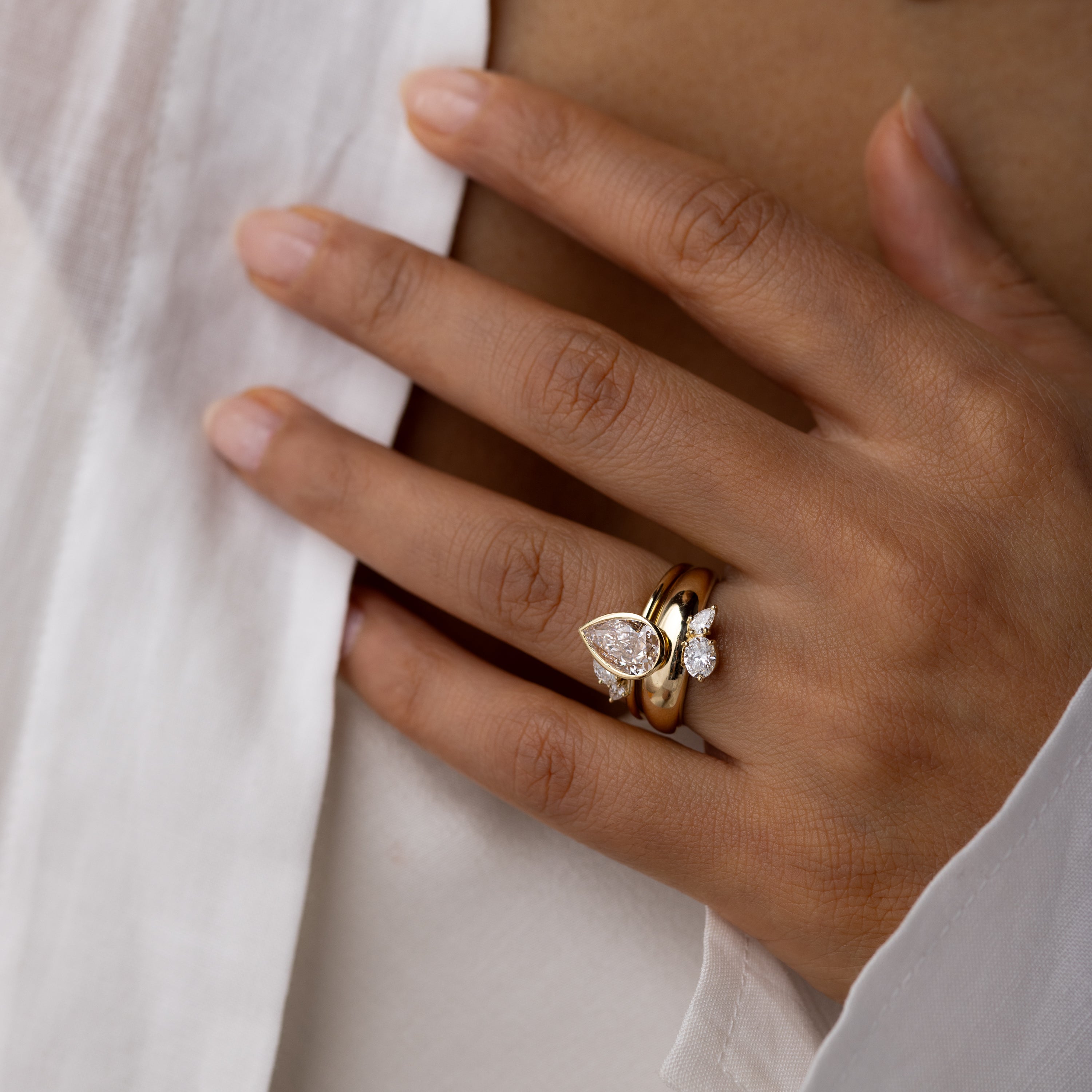 Epilogue Ring, 2.21 Light Pink Lab-Grown Diamond | Melanie Casey