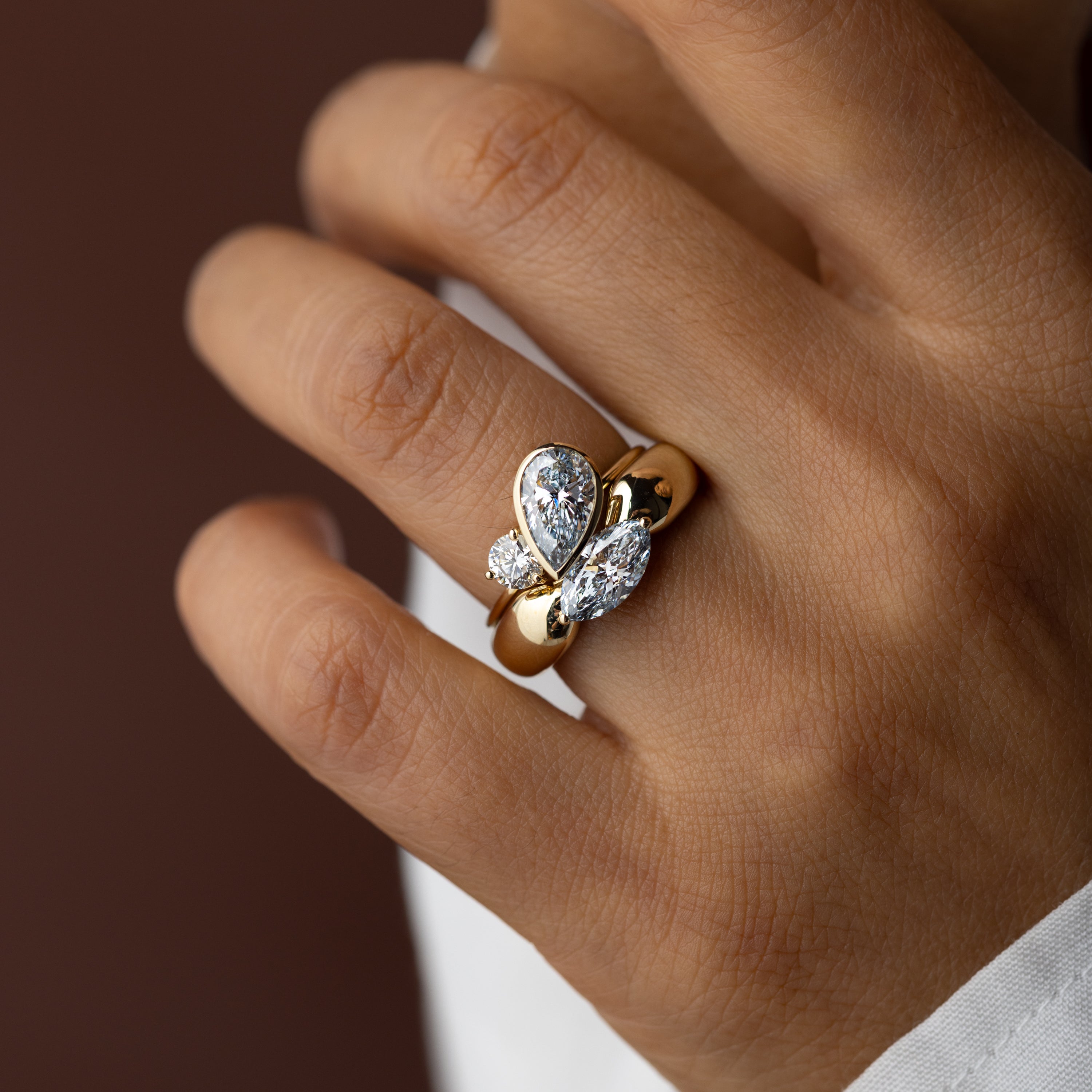 Paradox Ring, 1.6ct. Light Blue Lab-Grown Diamond | Melanie Casey