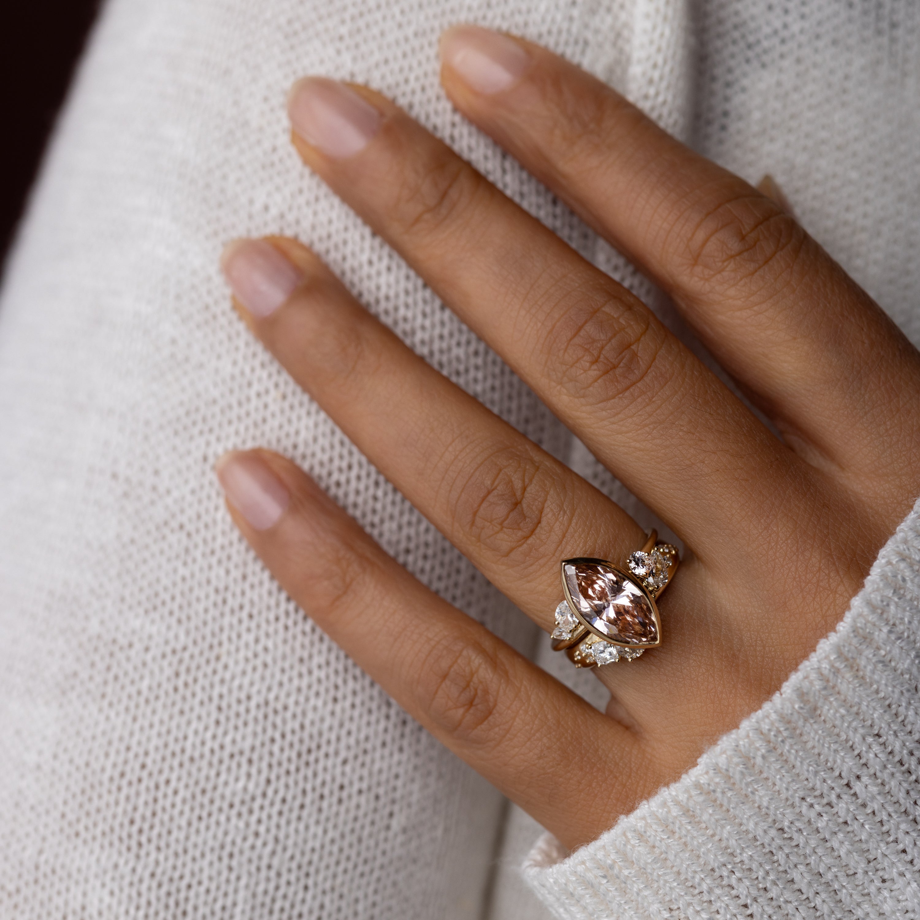 Epilogue Ring, 3.52 Pink Lab-Grown Diamond | Melanie Casey Fine