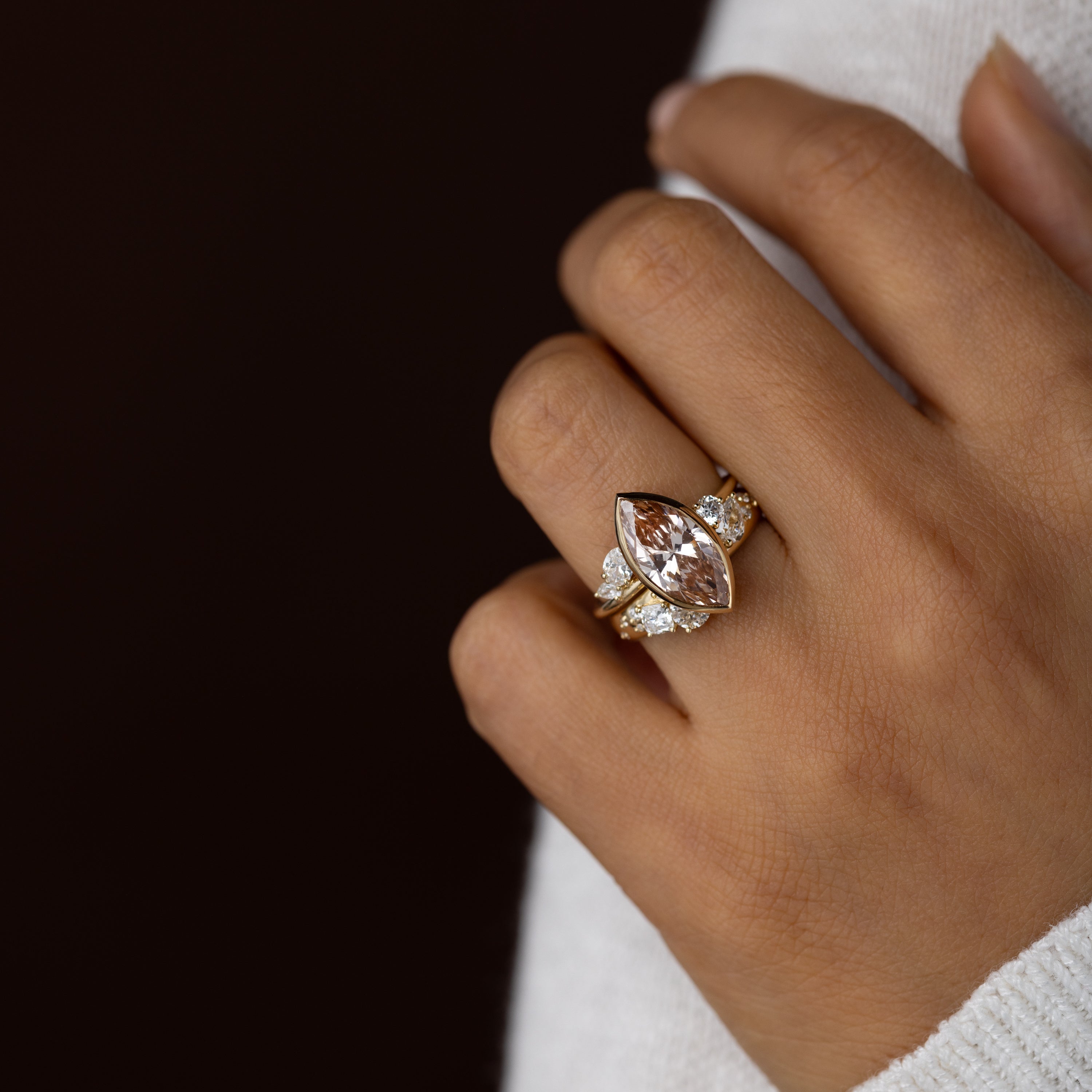 Epilogue Ring, 3.52 Pink Lab-Grown Diamond | Melanie Casey Fine