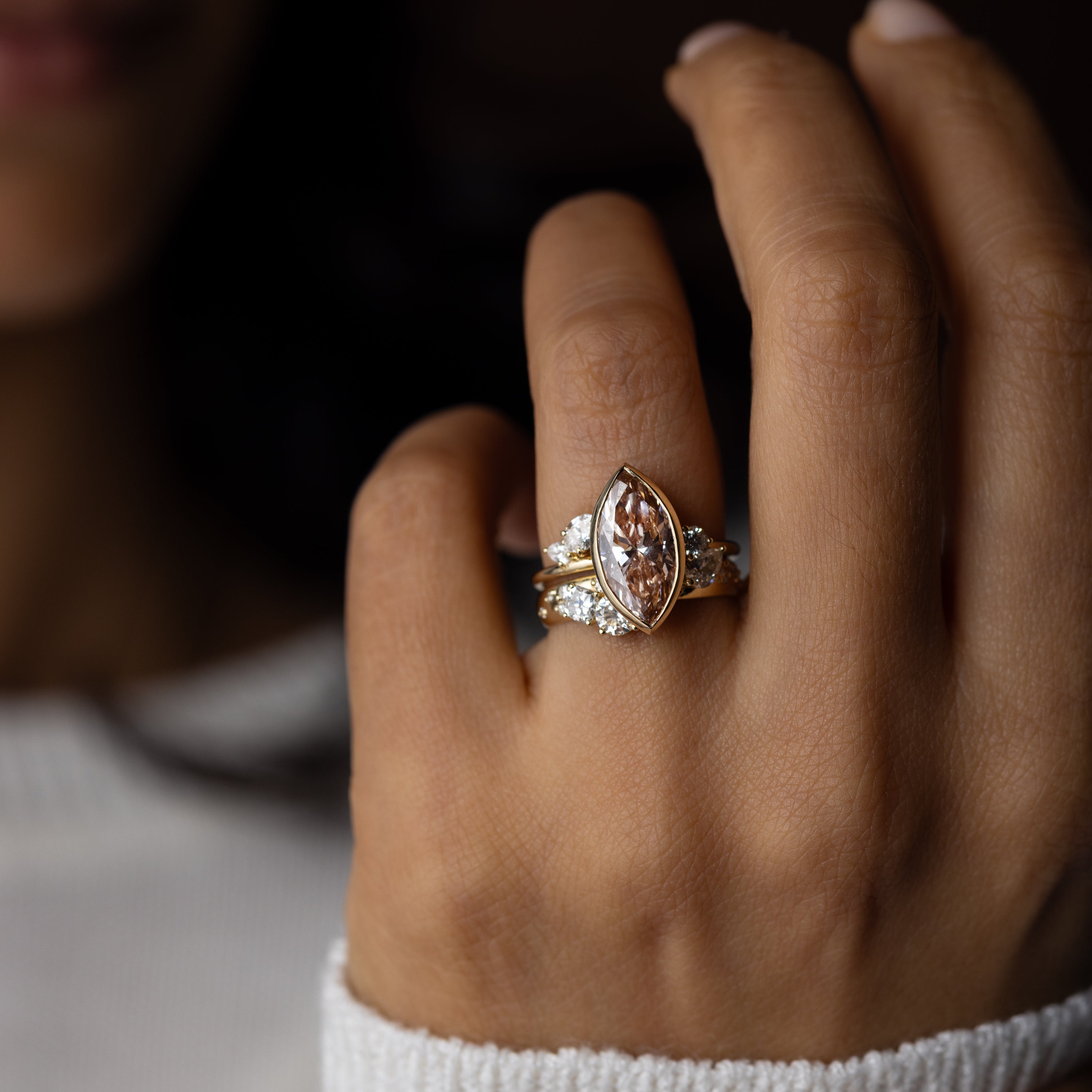 Epilogue Ring, 3.52 Pink Lab-Grown Diamond | Melanie Casey Fine