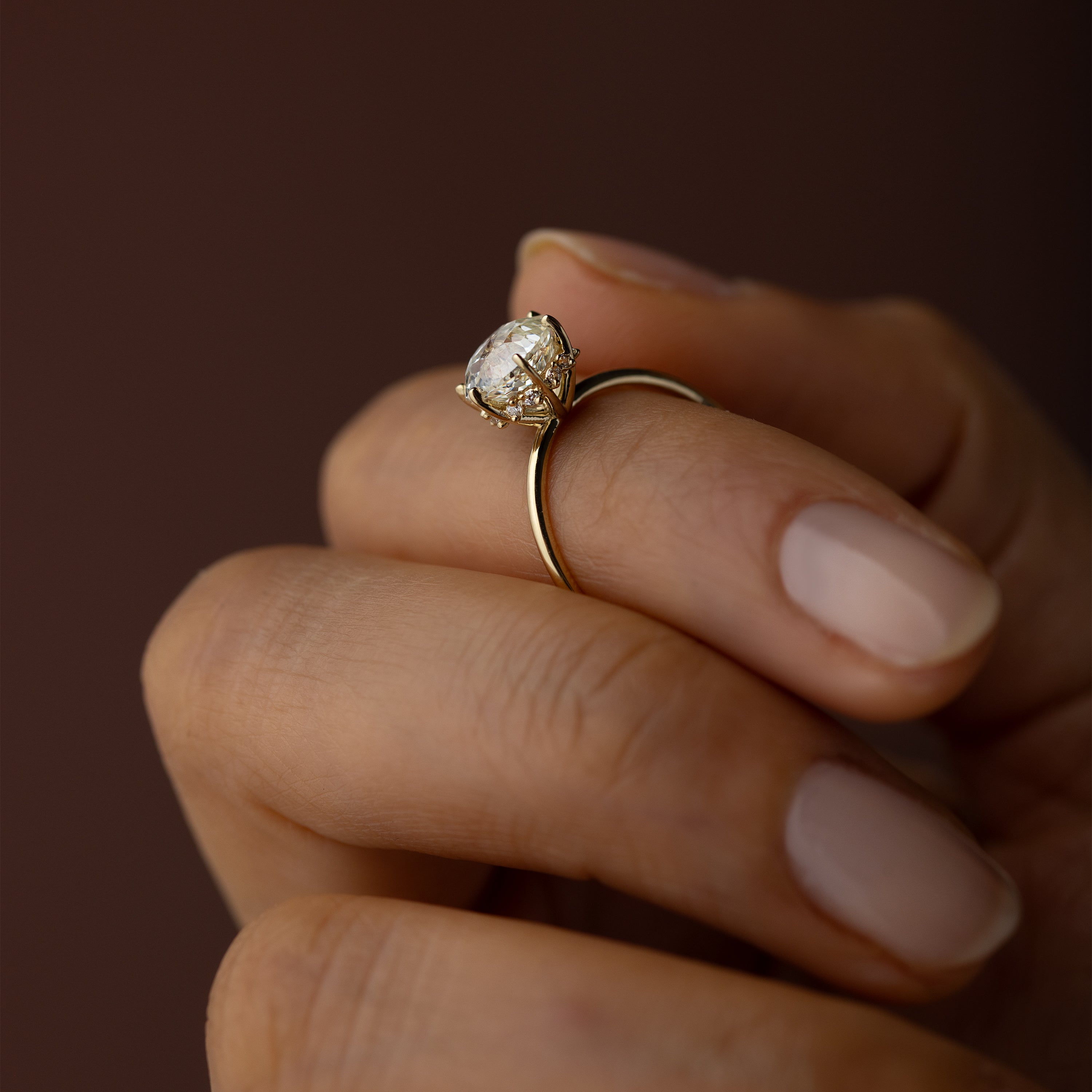 Touchpoints Ring, 1.8ct. Natural Champagne Diamond | Melanie Casey