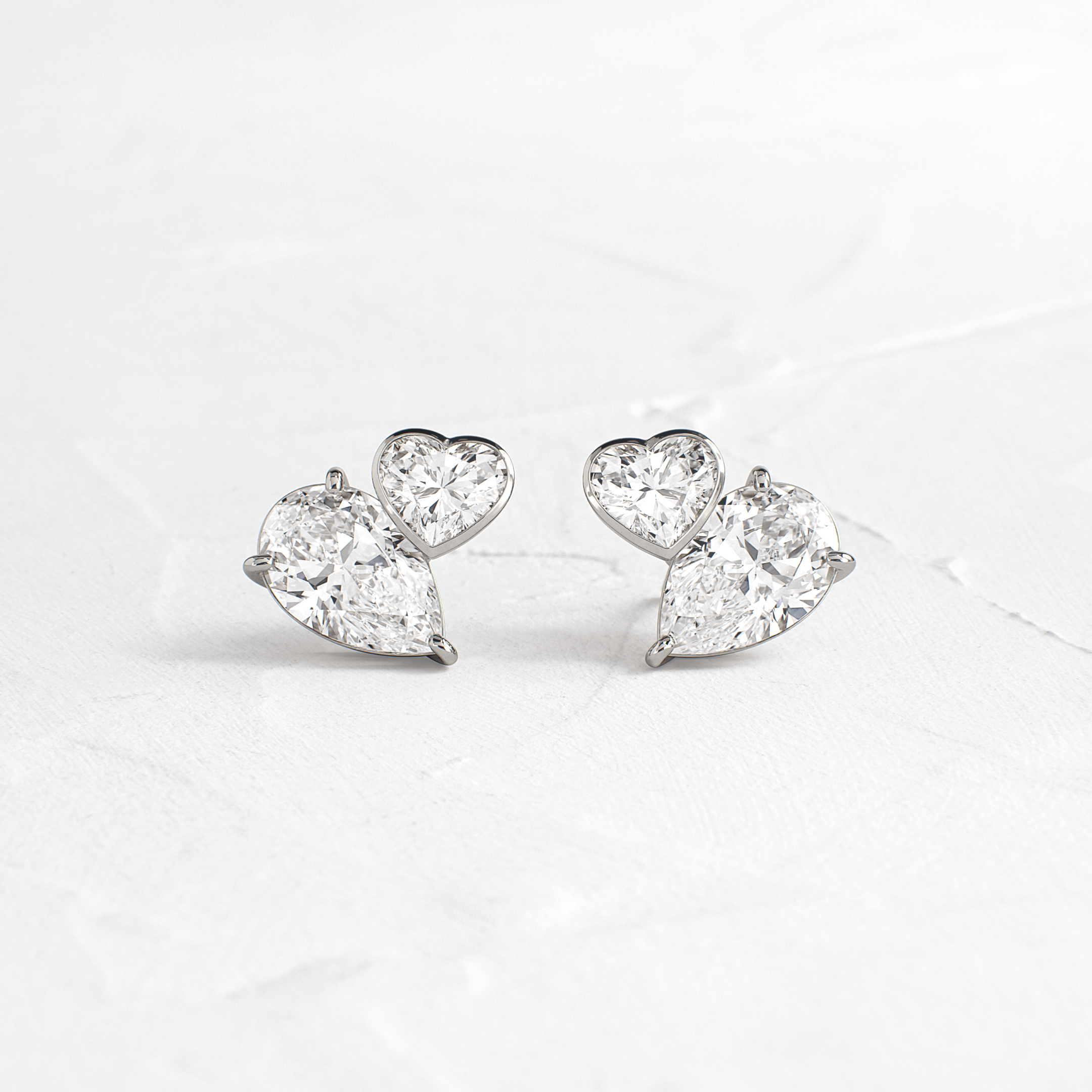 Heart to Heart Overlap Studs | Melanie Casey Heart to Heart Overlap Studs | Melanie Casey