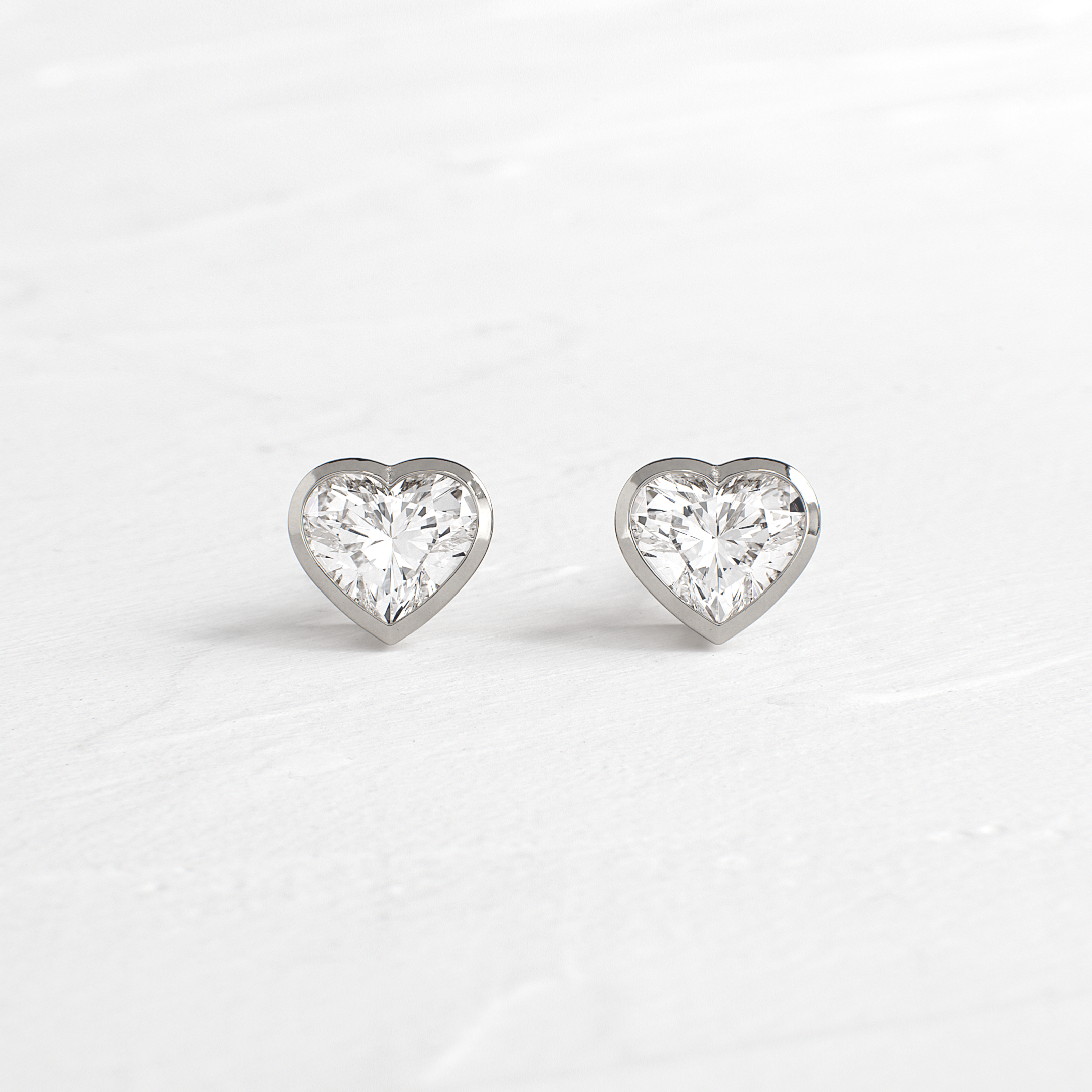 Heart to Heart Bezel Studs | Melanie Casey