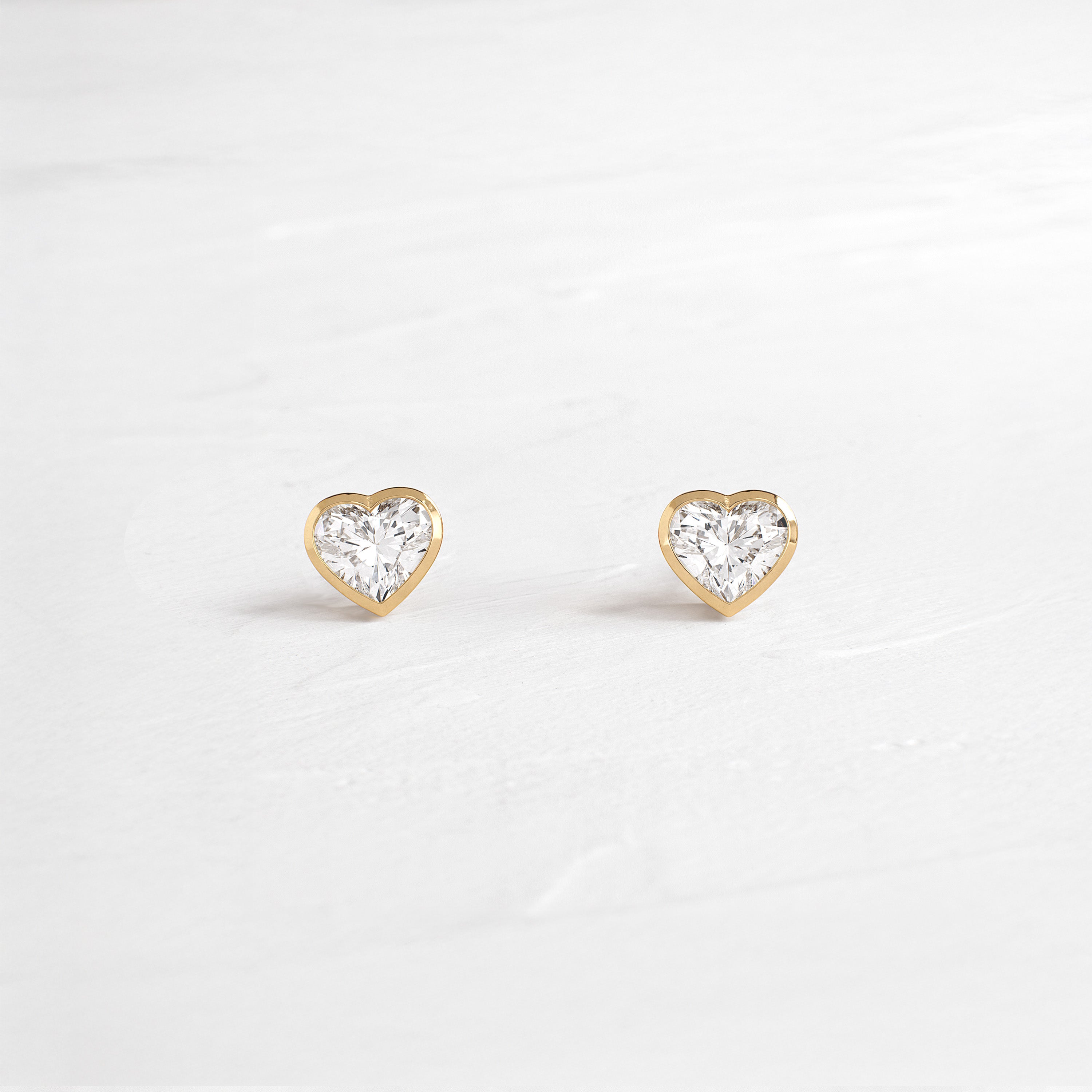 Heart to Heart Bezel Studs | Melanie Casey