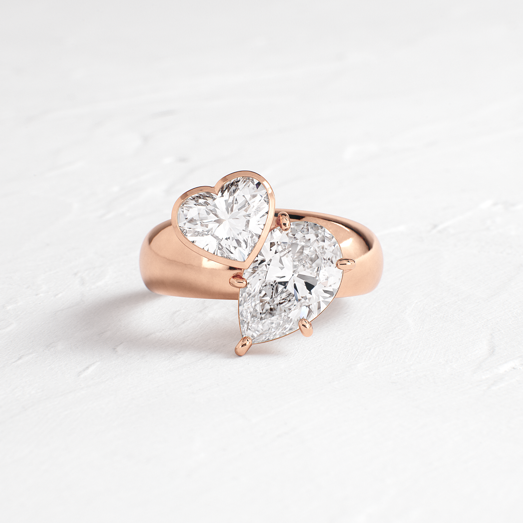 岩田剛典　GOD ONLY KNOWS TEAR HEART RING /M Heart to Heart Ring | Melanie Casey Jewelry