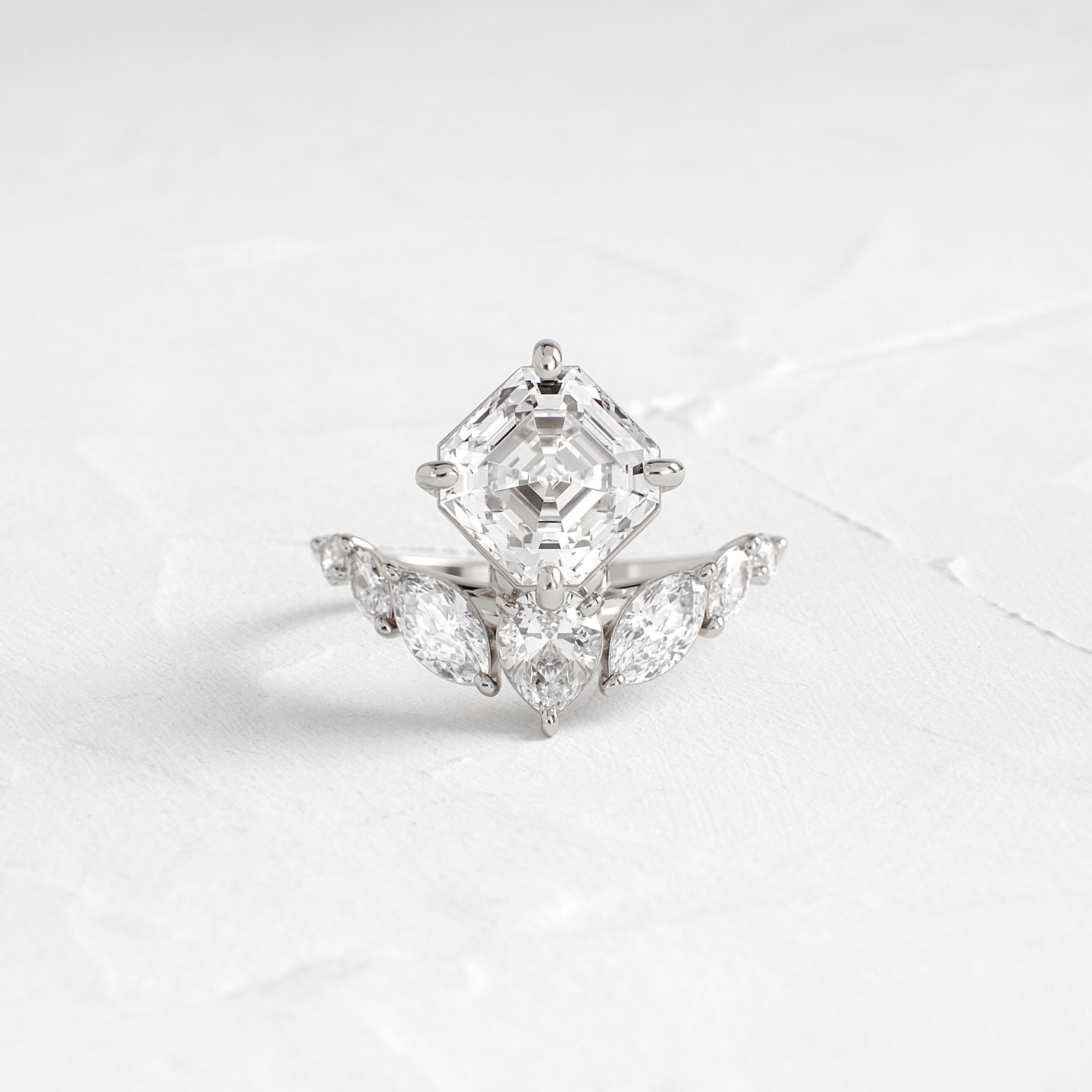 Attune Ring, Asscher Cut | Melanie Casey